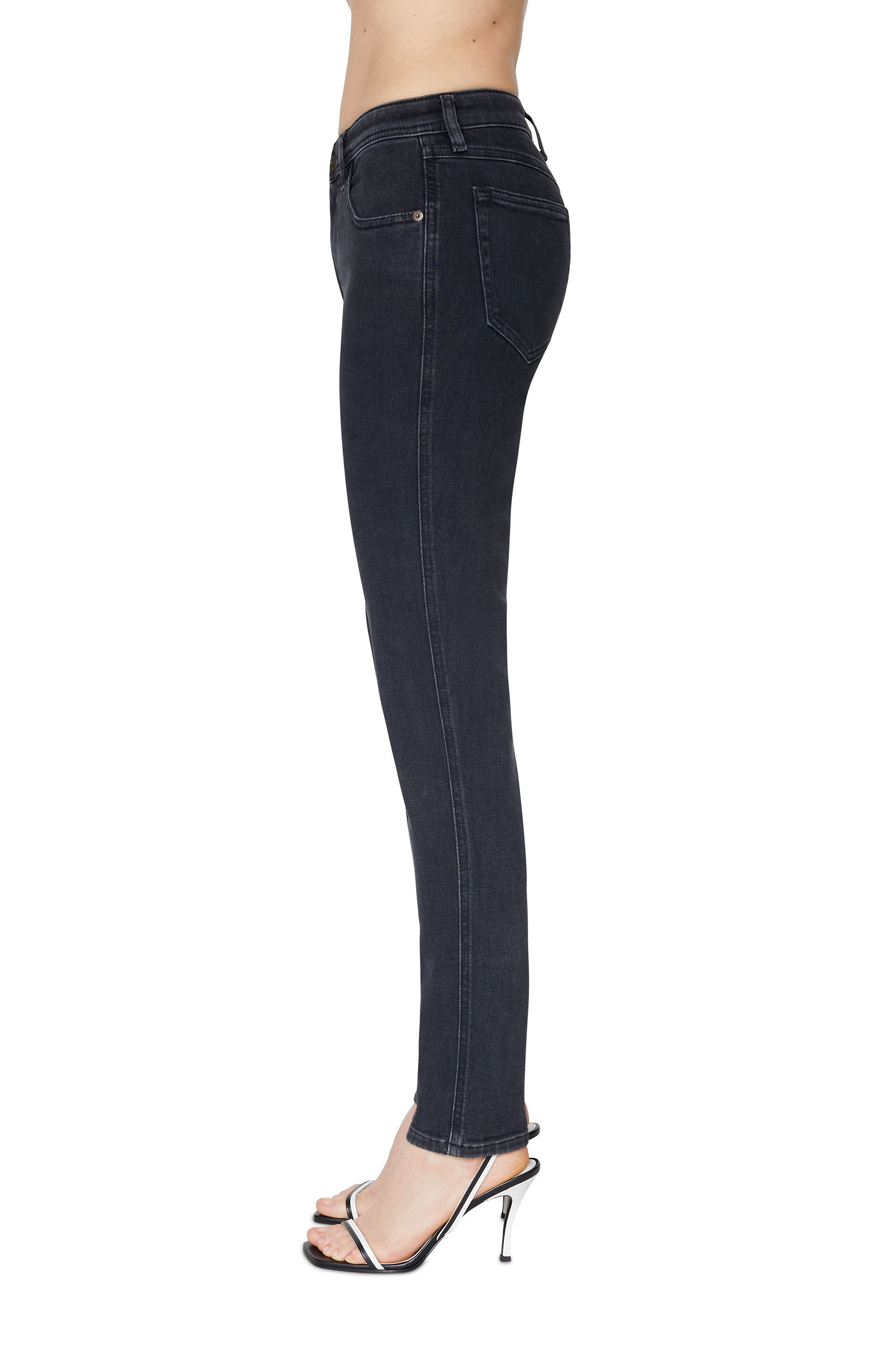 Diesel - Damen Skinny Jeans 2015 Babhila Z870G, Schwarz/Dunkelgrau - 5