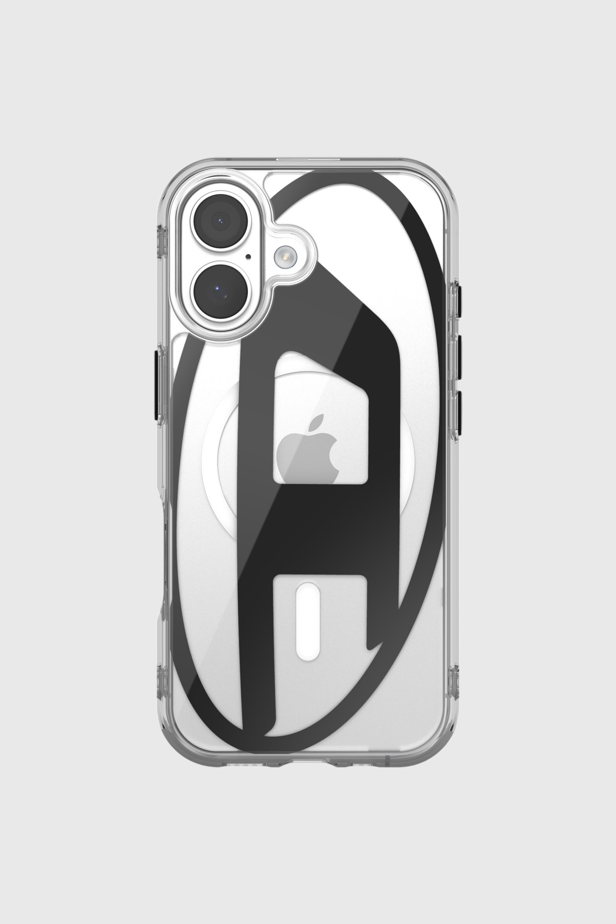 Diesel - 60415 AOP CASE, Unisex Oval D Metallic-H&uuml;lle mit Magsafe f&uuml;r iPhone 17 in Schwarz - 2