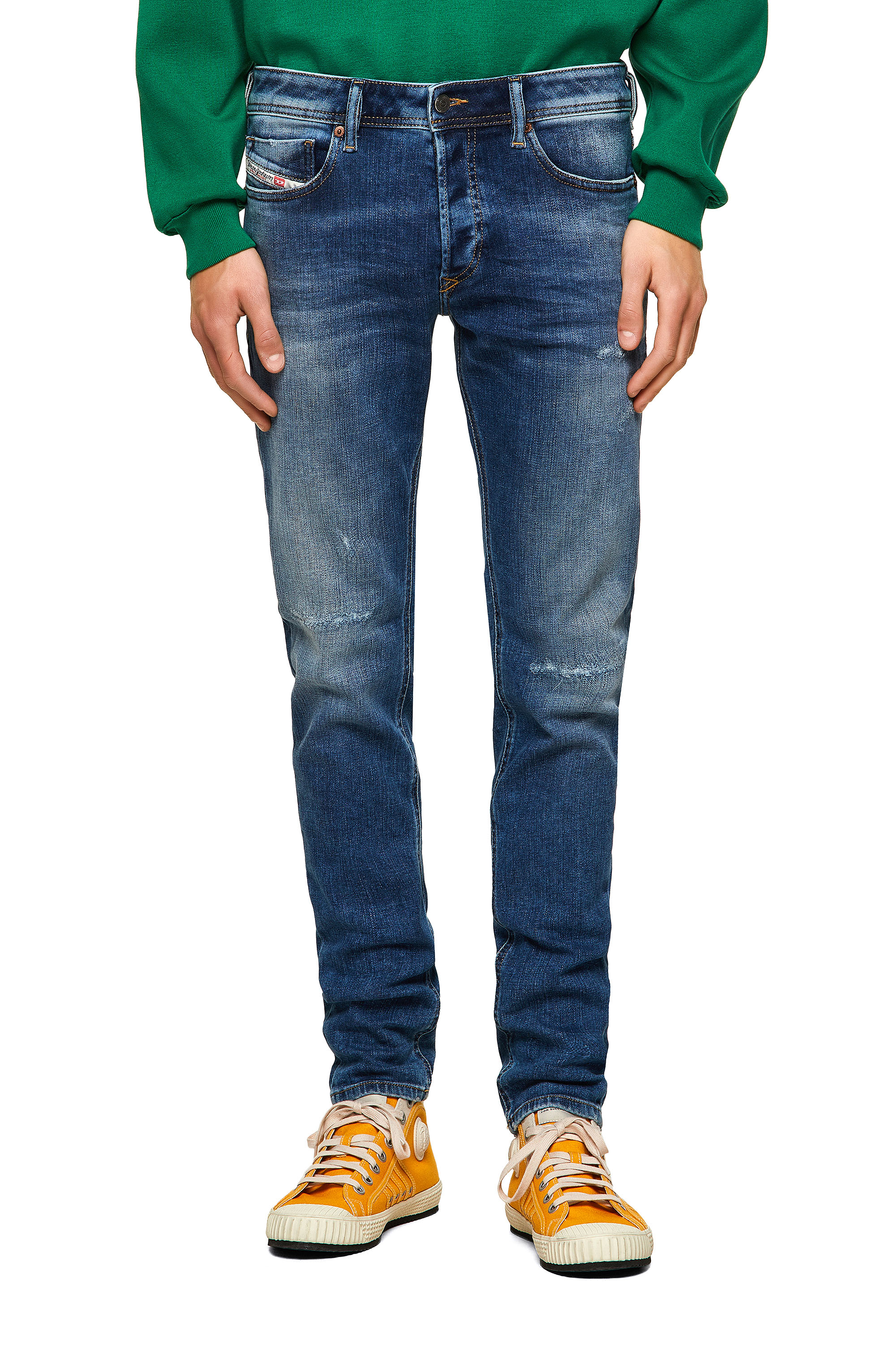 Sleenker 009PN, Mittelblau - Jeans