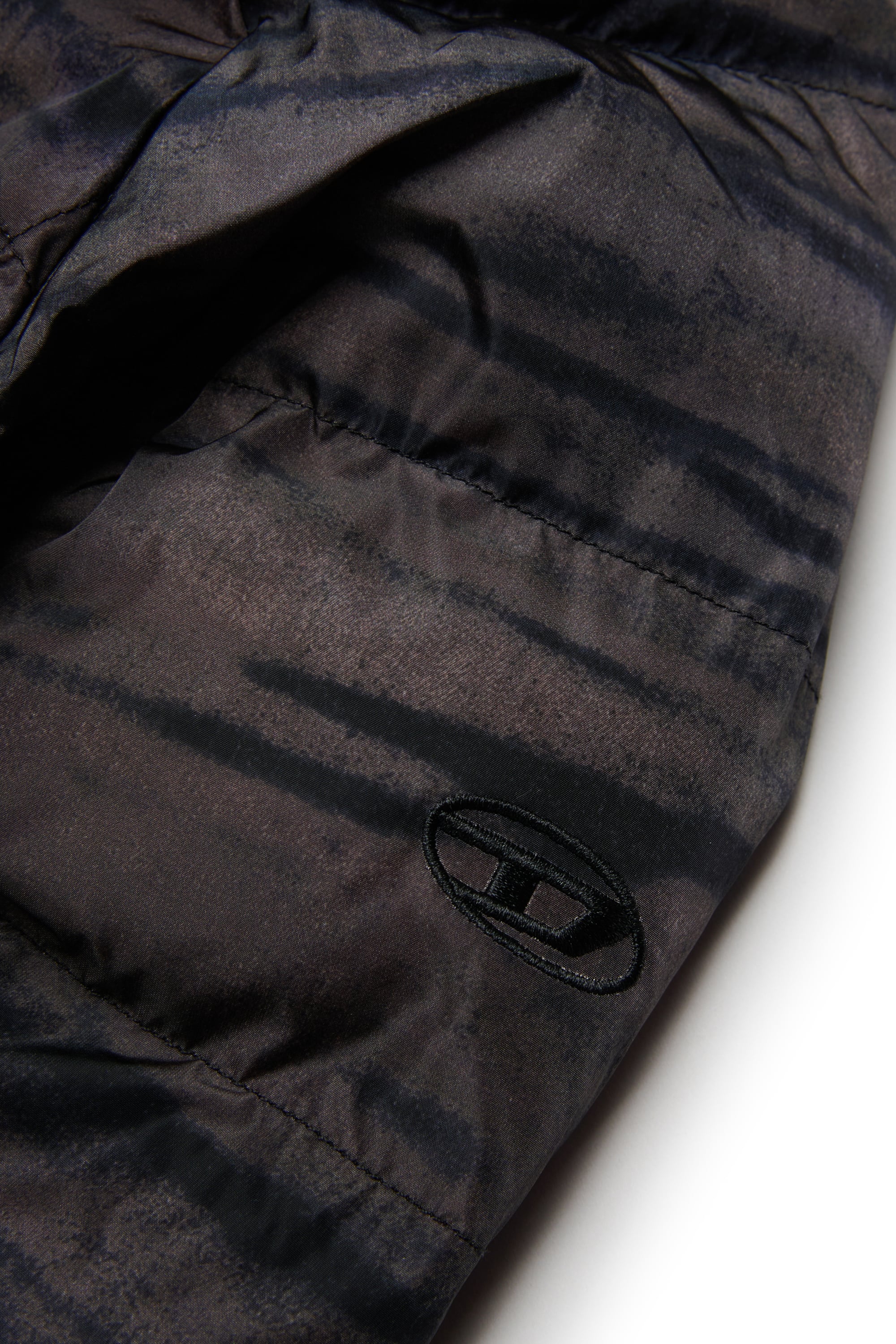 Diesel - JDEN, Herren Steppjacke mit grafischem Streifenprint in Gr&uuml;n - 4