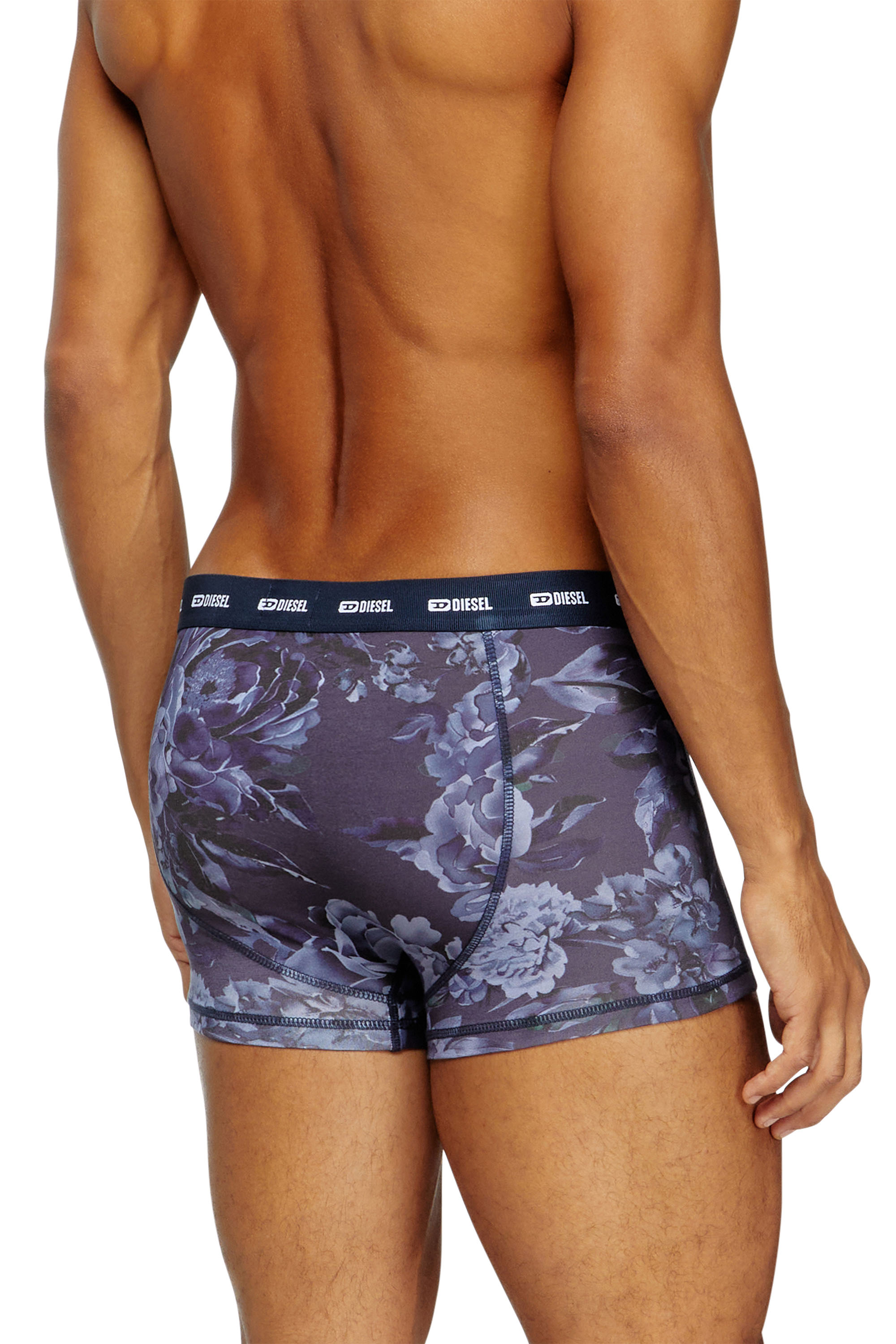 Diesel - DAMIEN-UTLT, Herren Retropants mit floralem Print in Blau - 3