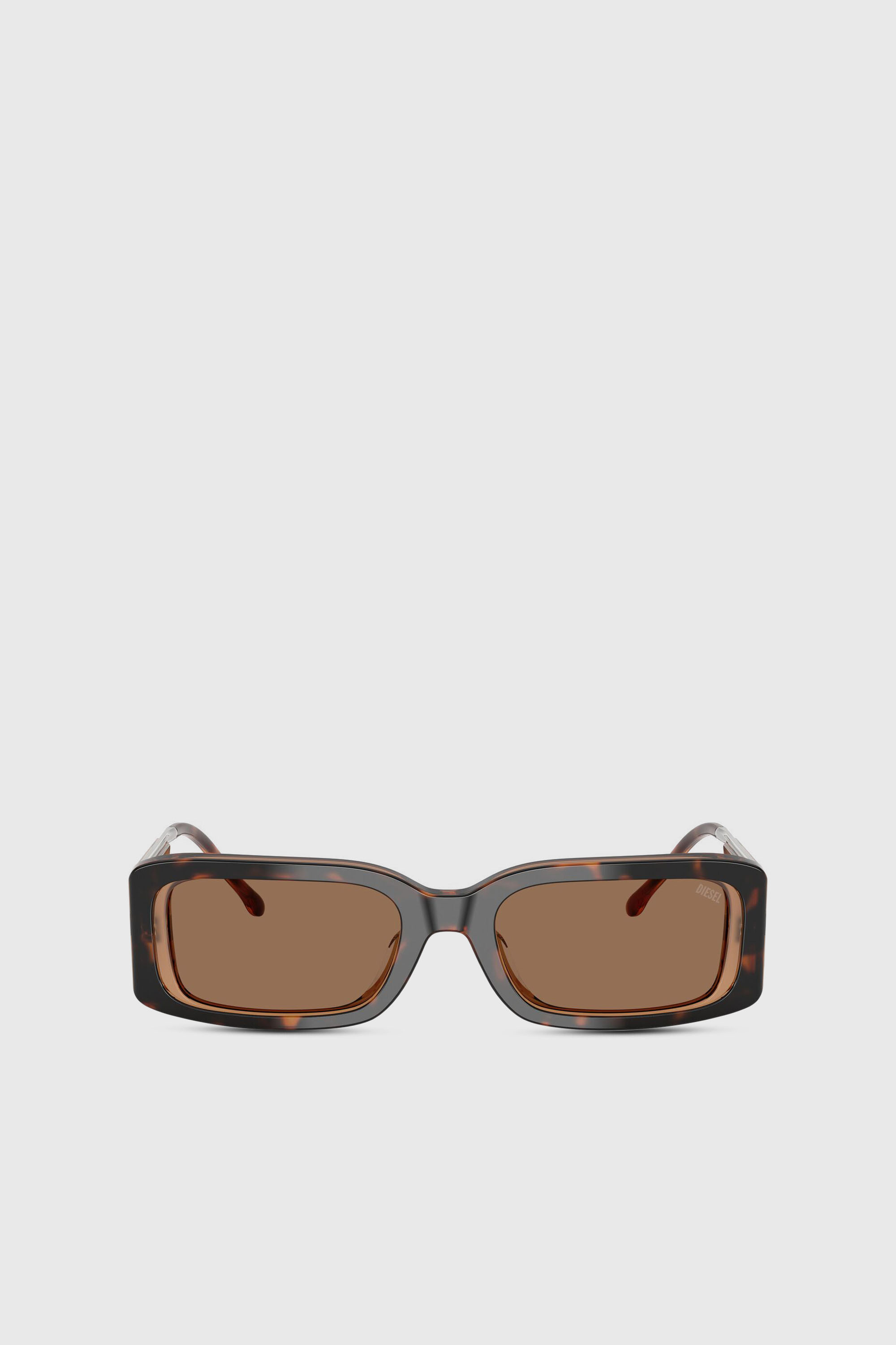 Diesel - 0DL2017U, Unisex Rechteckige Sonnenbrille in Braun - 1