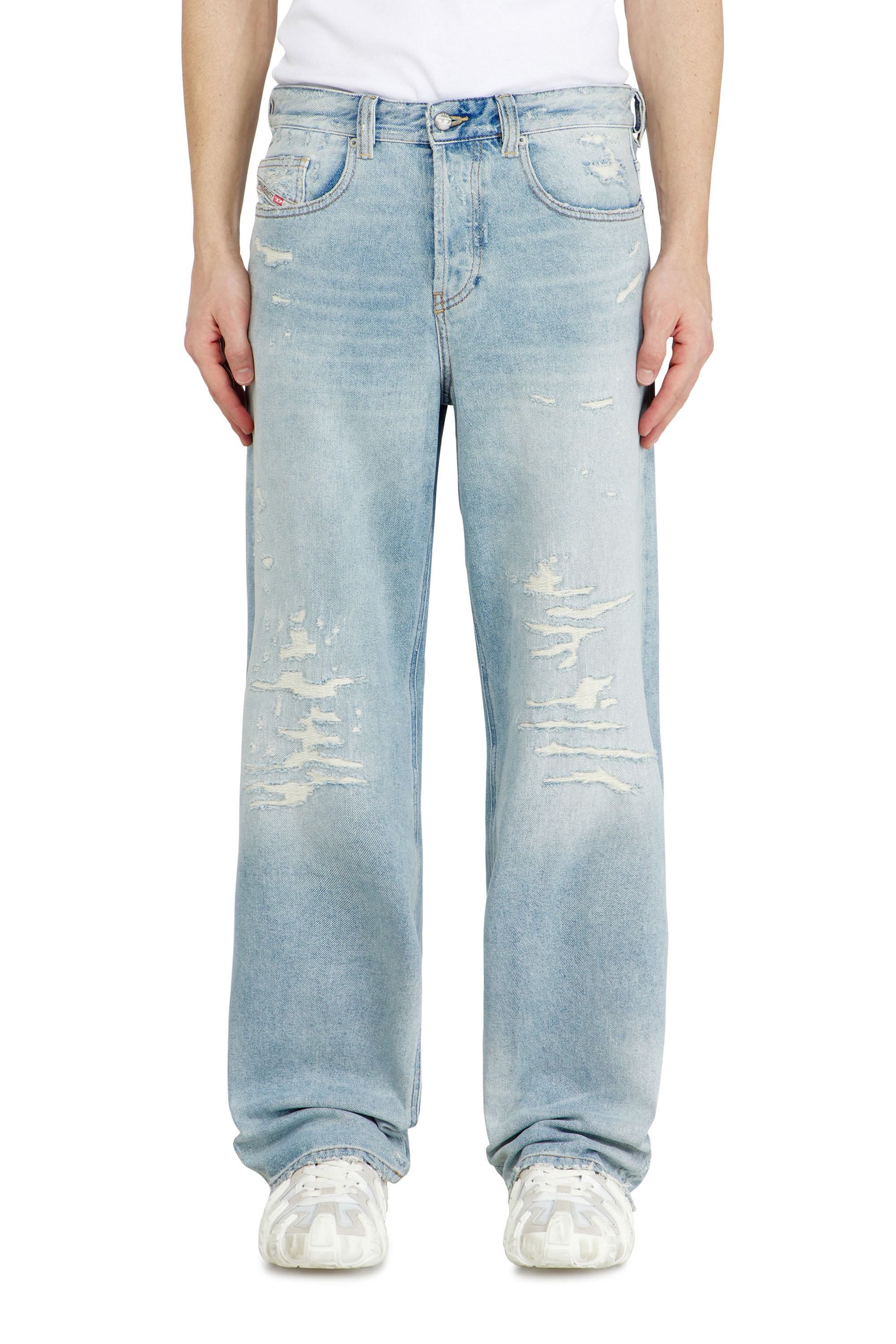 Diesel - Herren Relaxed Jeans 2001 D-Macro 09M53, Hellblau - 4