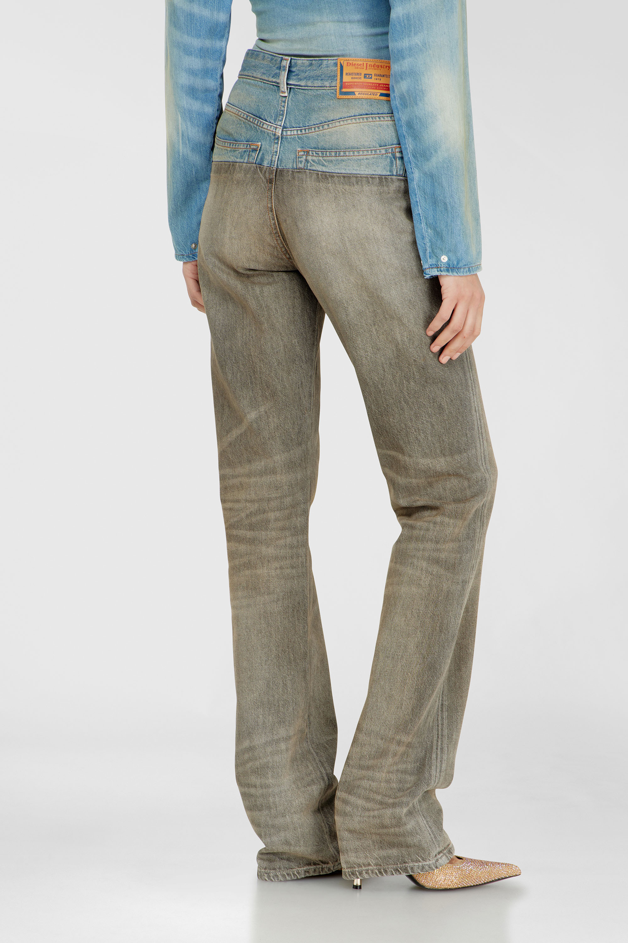 Diesel - Damen Regular Jeans D-Sie 0ADDX, Grau/Blau - 5