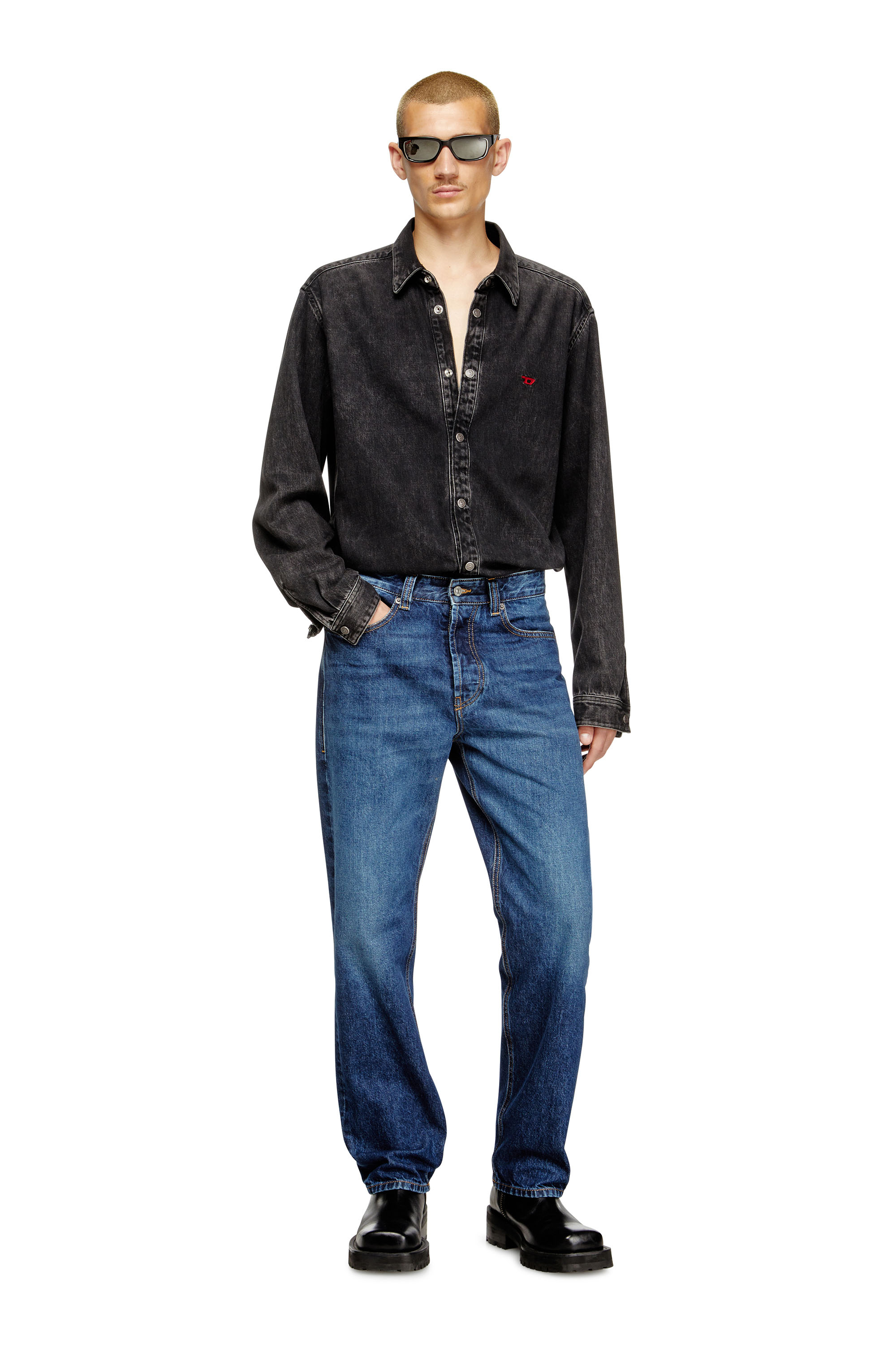 Diesel - Herren Regular Jeans 2024 D-Macs 09I27, Mittelblau - 2