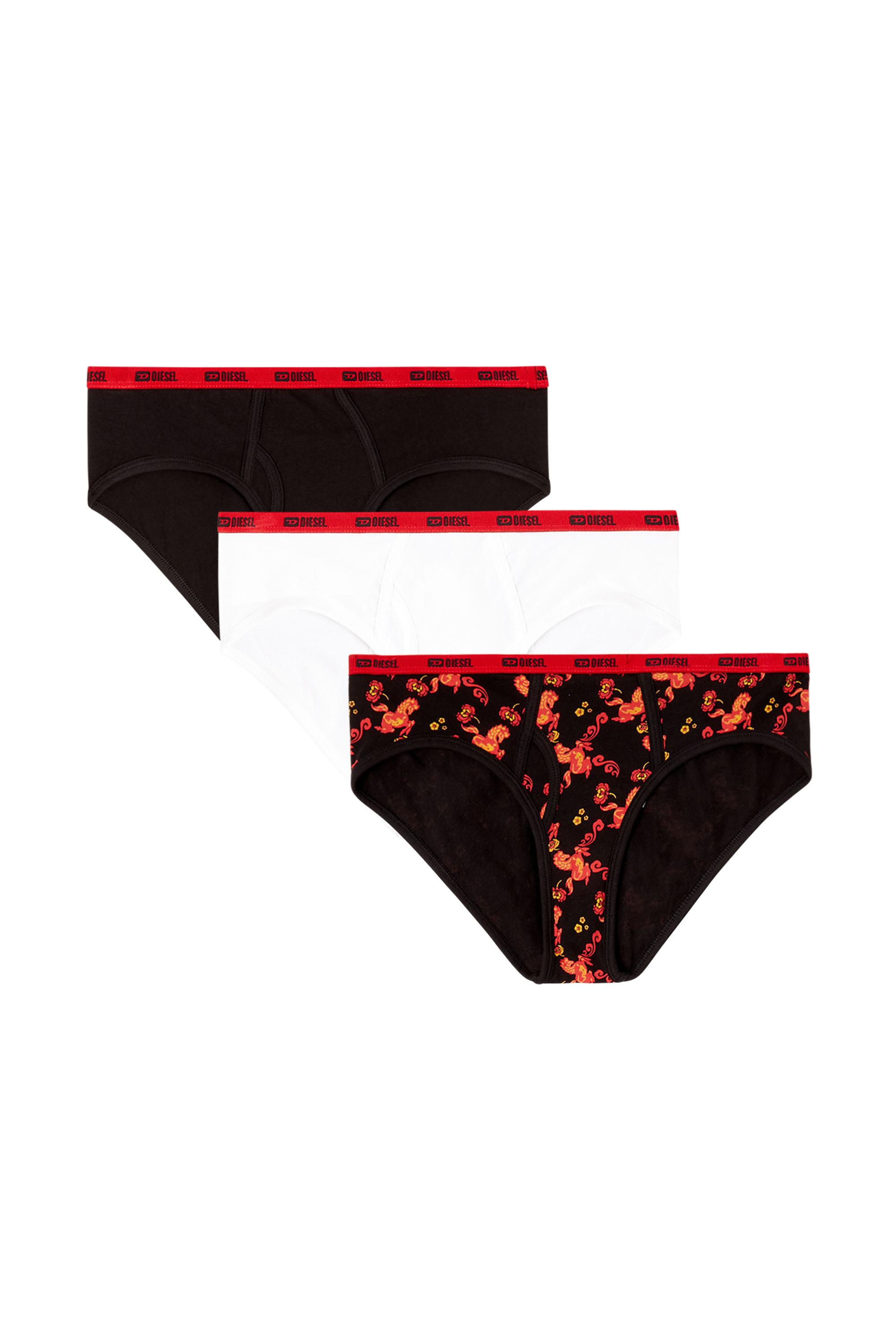 Diesel - OXY-GFT-3PACK, Damen Dreierpack Slips mit Pferdemuster in null - 1