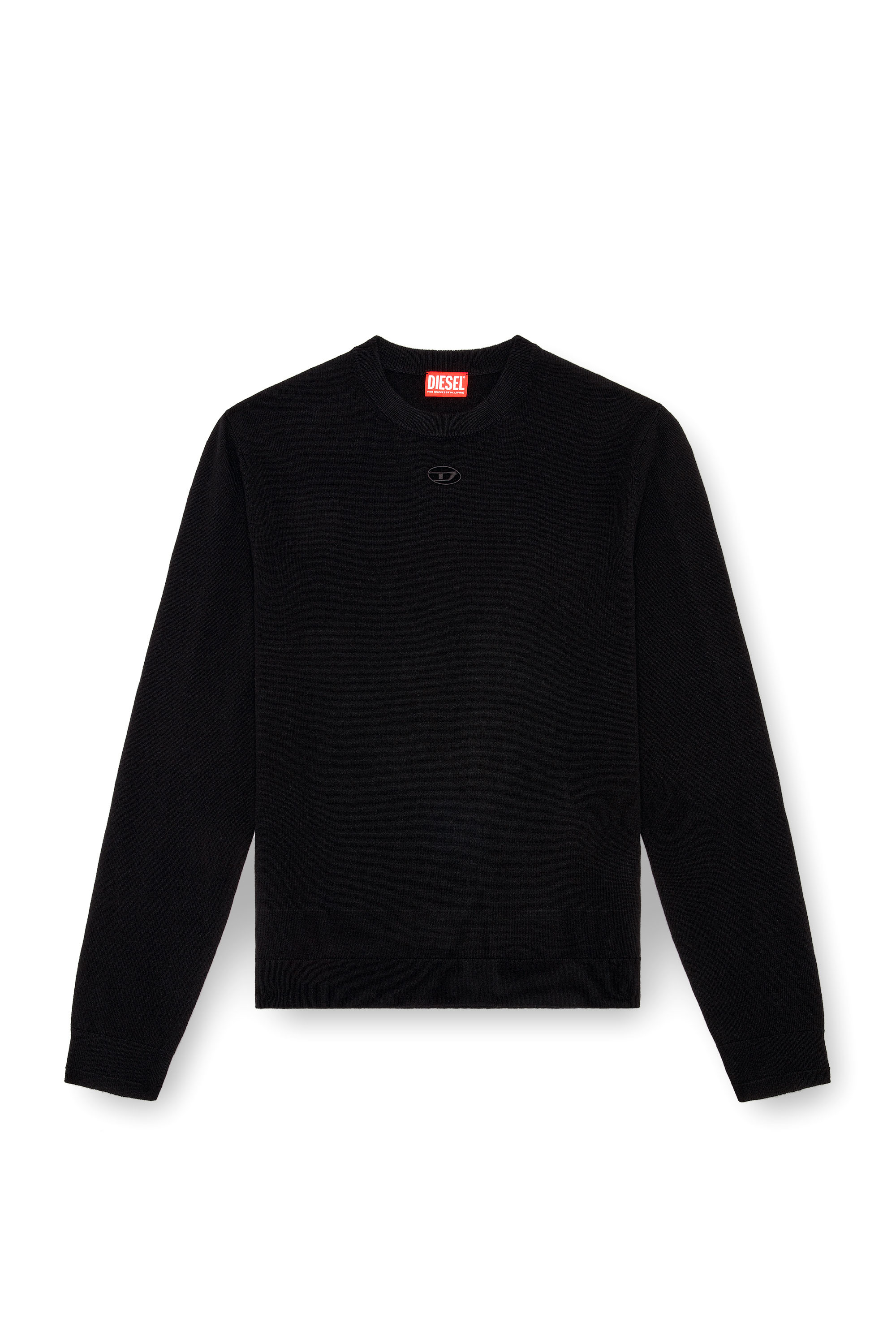 Diesel - K-VIERI, Herren Pullover aus Wolle und Kaschmir in Schwarz - 3
