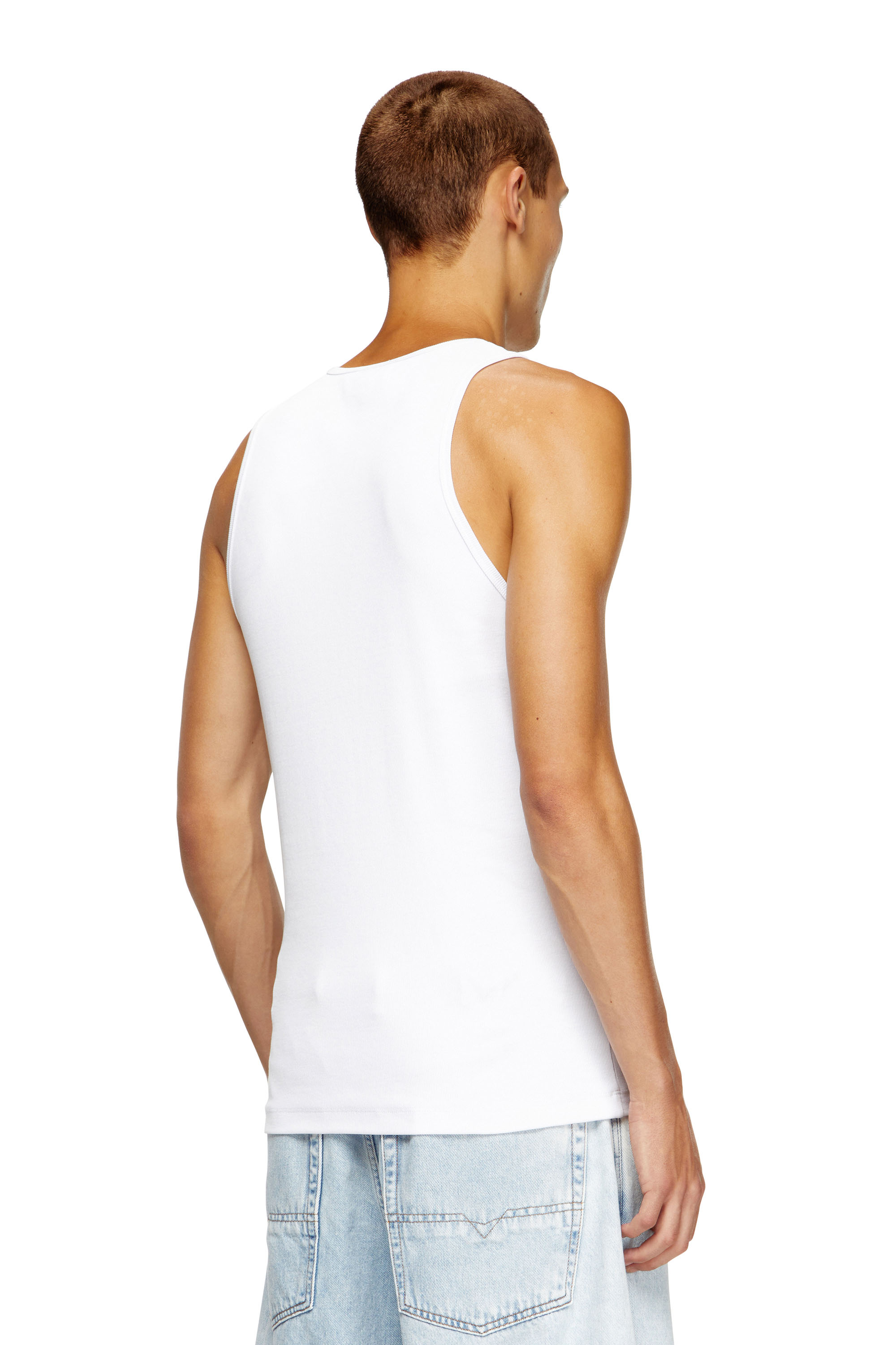 Diesel - T-LIFTY-D, Herren Tanktop mit Mini-D-Logo-Patch in Weiß - 4