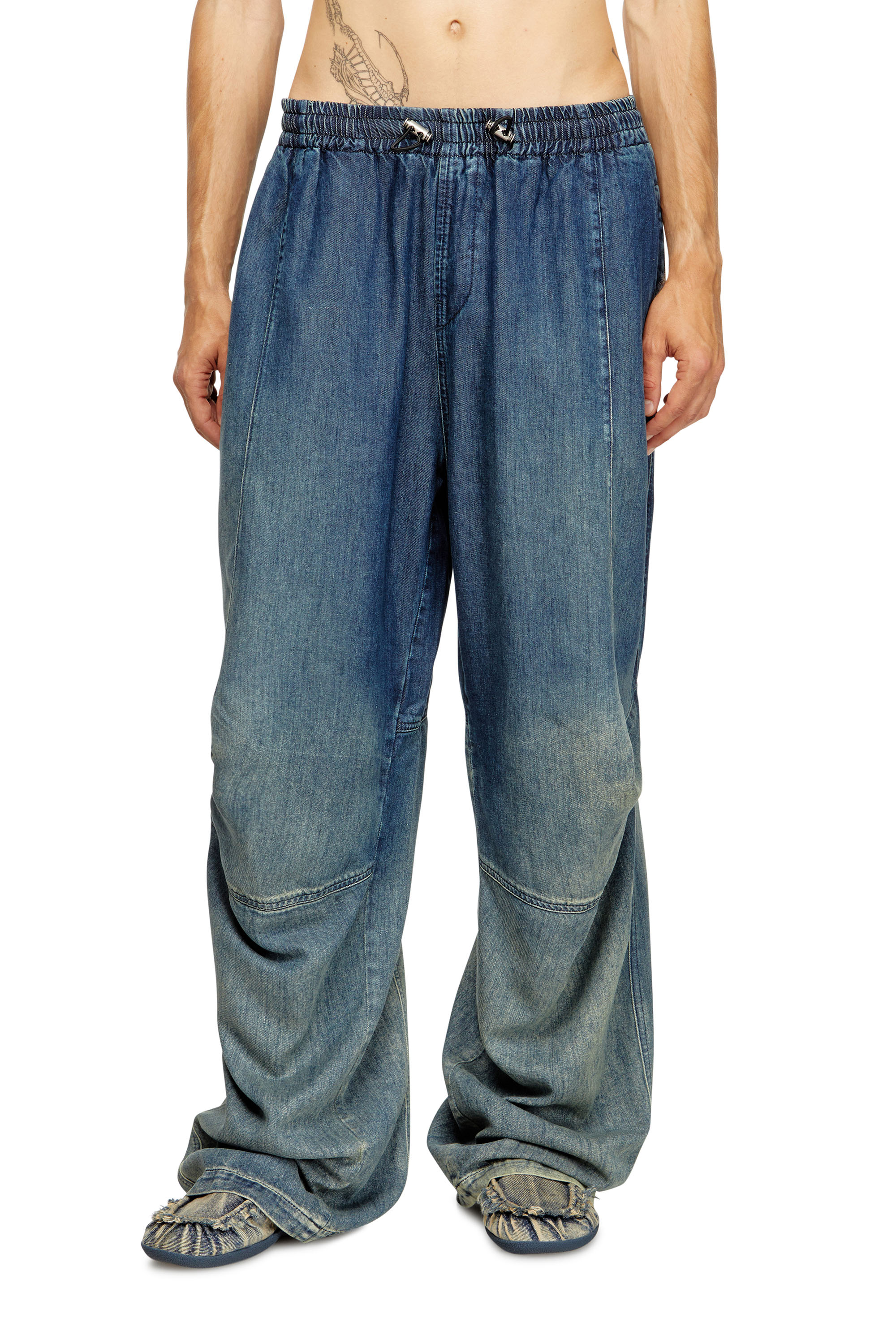 Diesel - Herren Relaxed Jeans D-Pari 068TC, Dunkelblau - 1