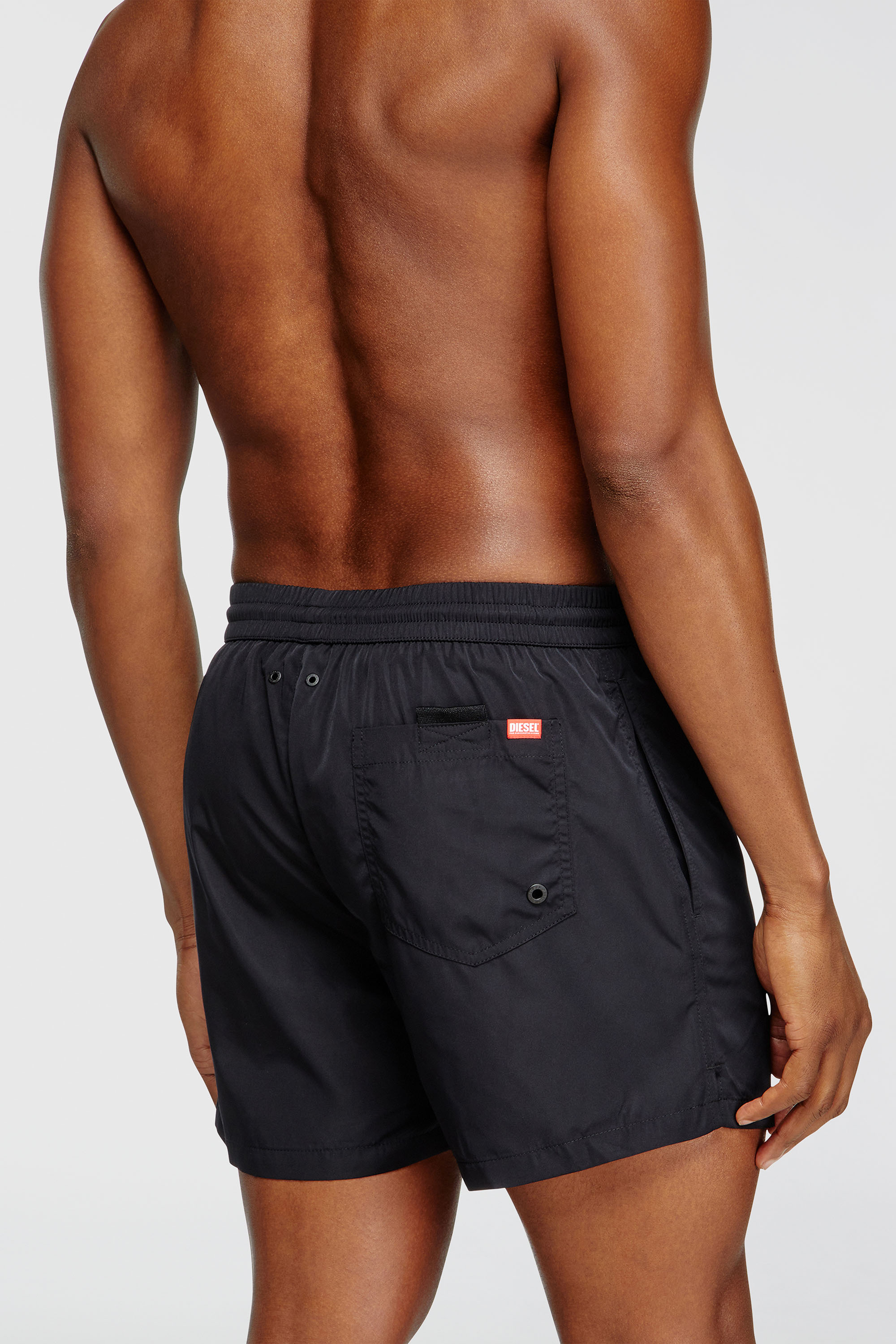 Diesel - KEN-37-D-CORE, Herren Mittellange Badeshorts mit Maxi-Logo in Schwarz - 3
