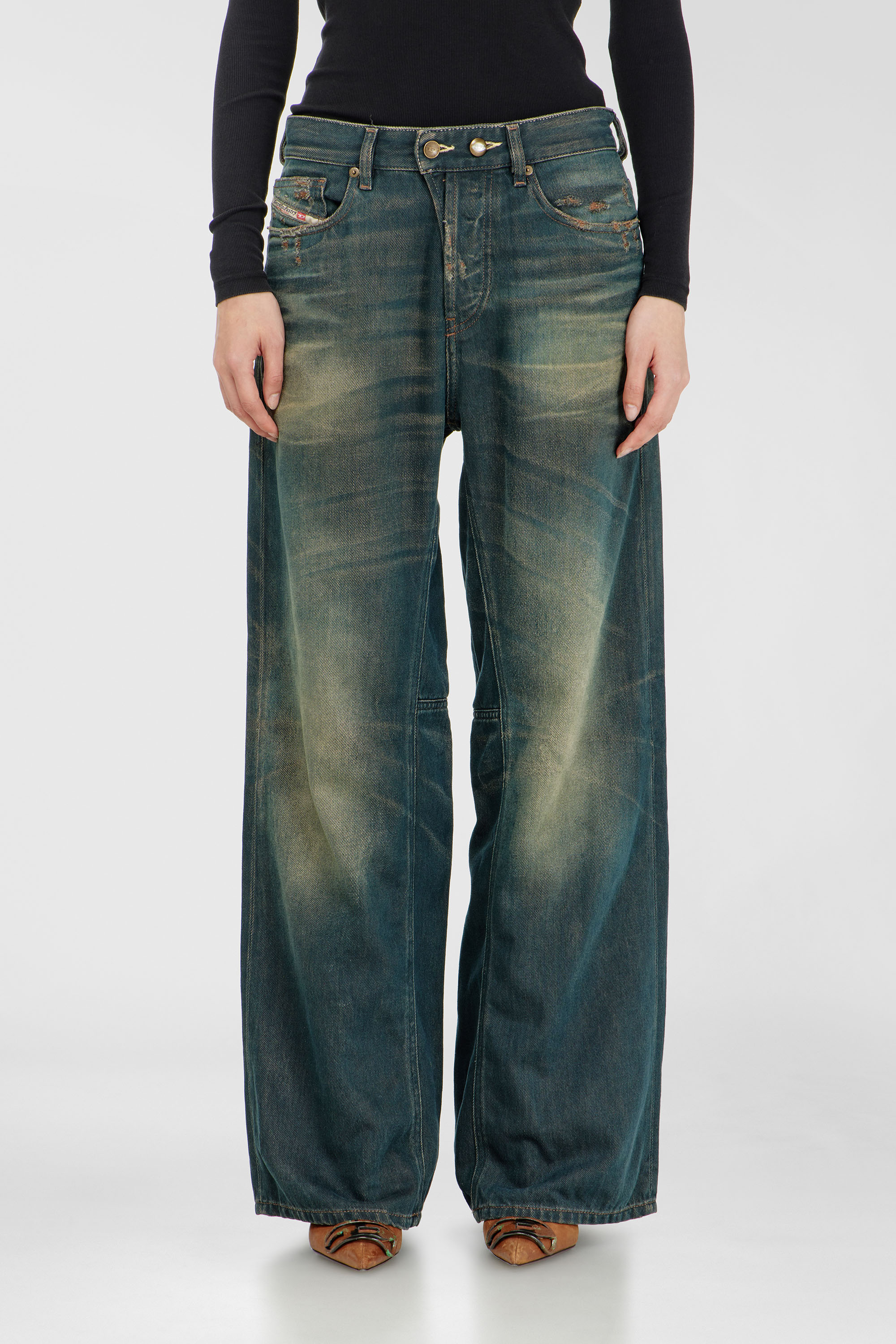 Diesel - Damen Relaxed Jeans 1996 D-Sire 09P85, Dunkelblau - 4