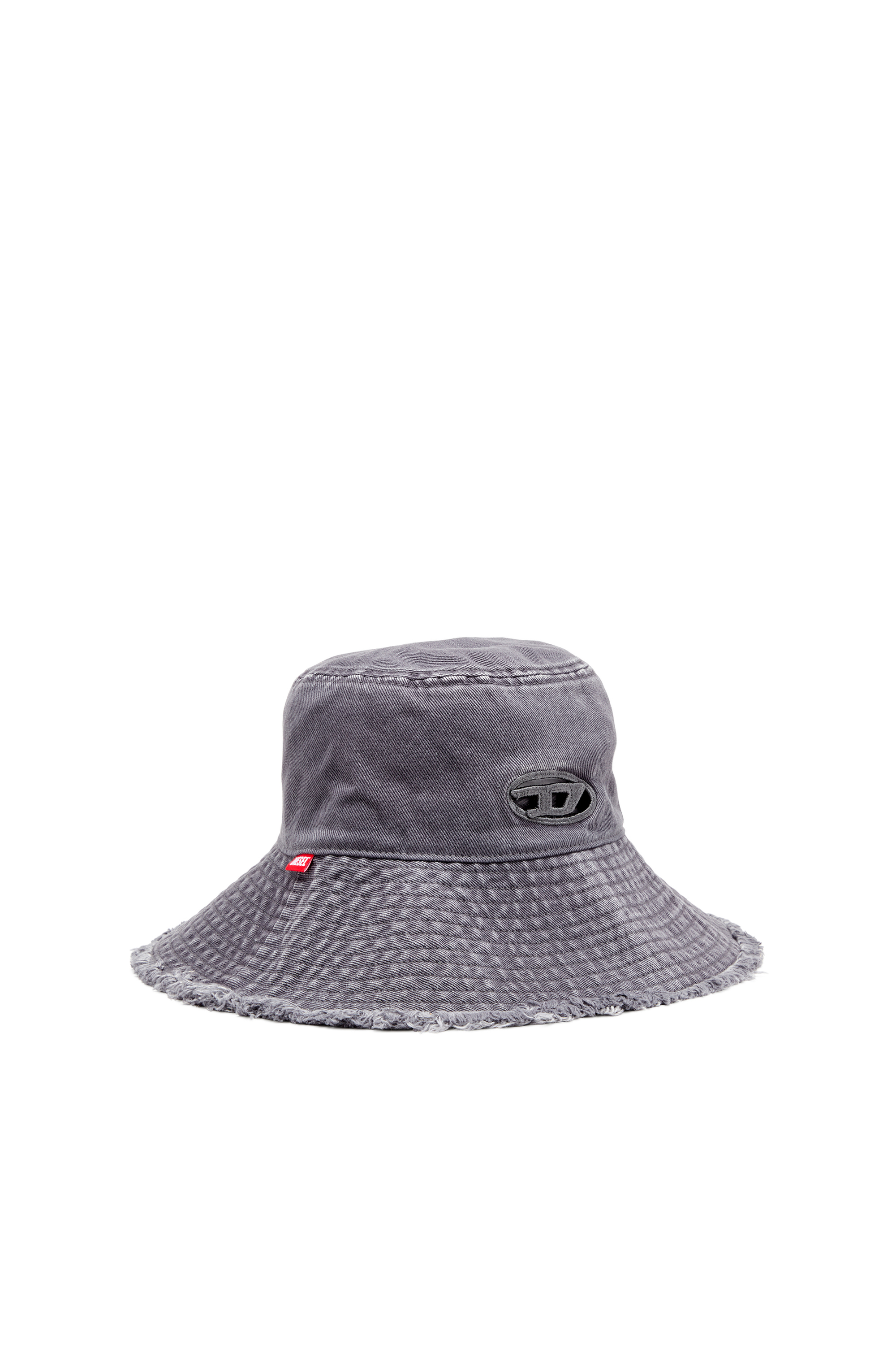 Diesel - C-BUCKET-UTLT, Damen Fischerhut mit ausgeschnittenem, gesticktem Logo in Grau - 1