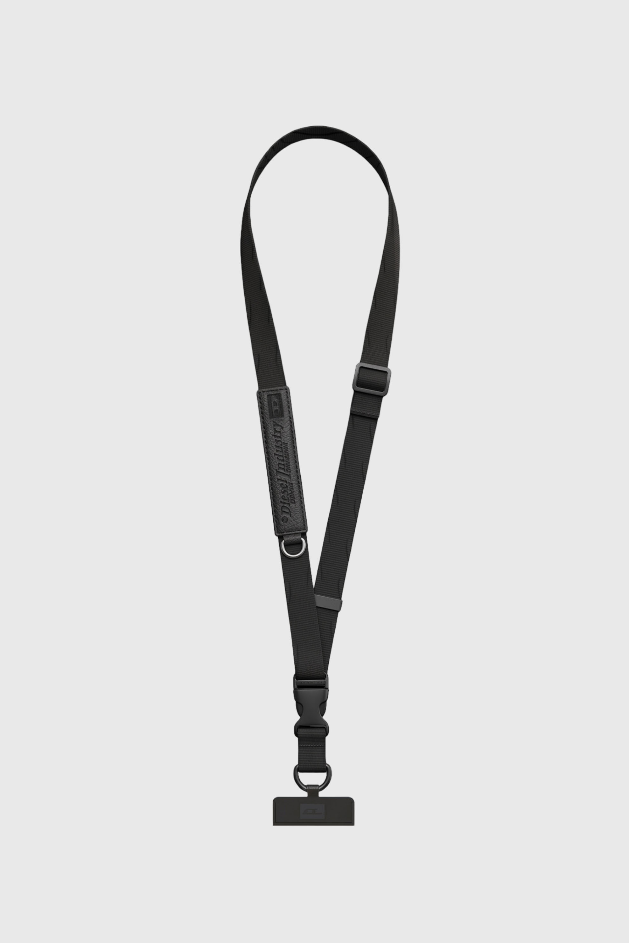 Diesel - 60658 UNIVERSAL STRAP, Unisex Flag D Handykette mit Umh&auml;ngeband in Schwarz - 1