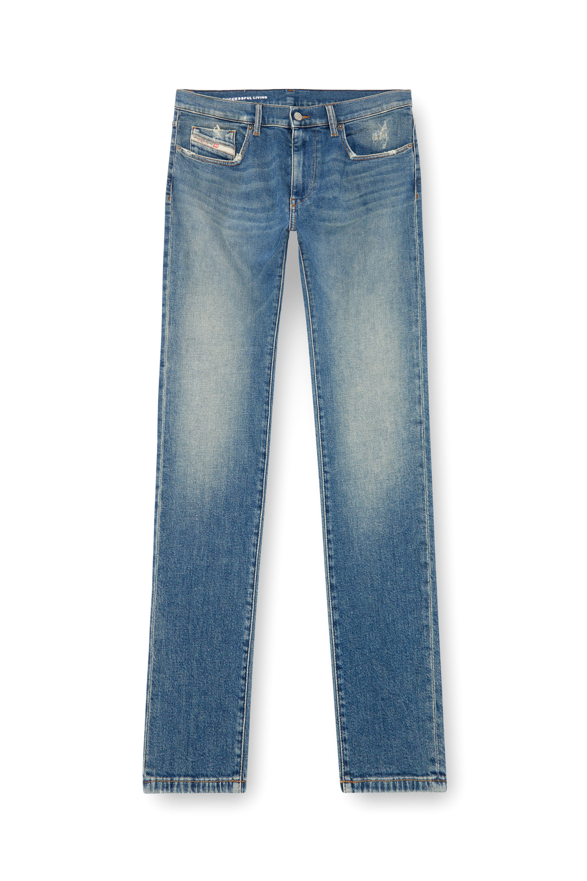 Diesel - Herren Slim Jeans 2019 D-Strukt 0GRDG, Hellblau - Image 3
