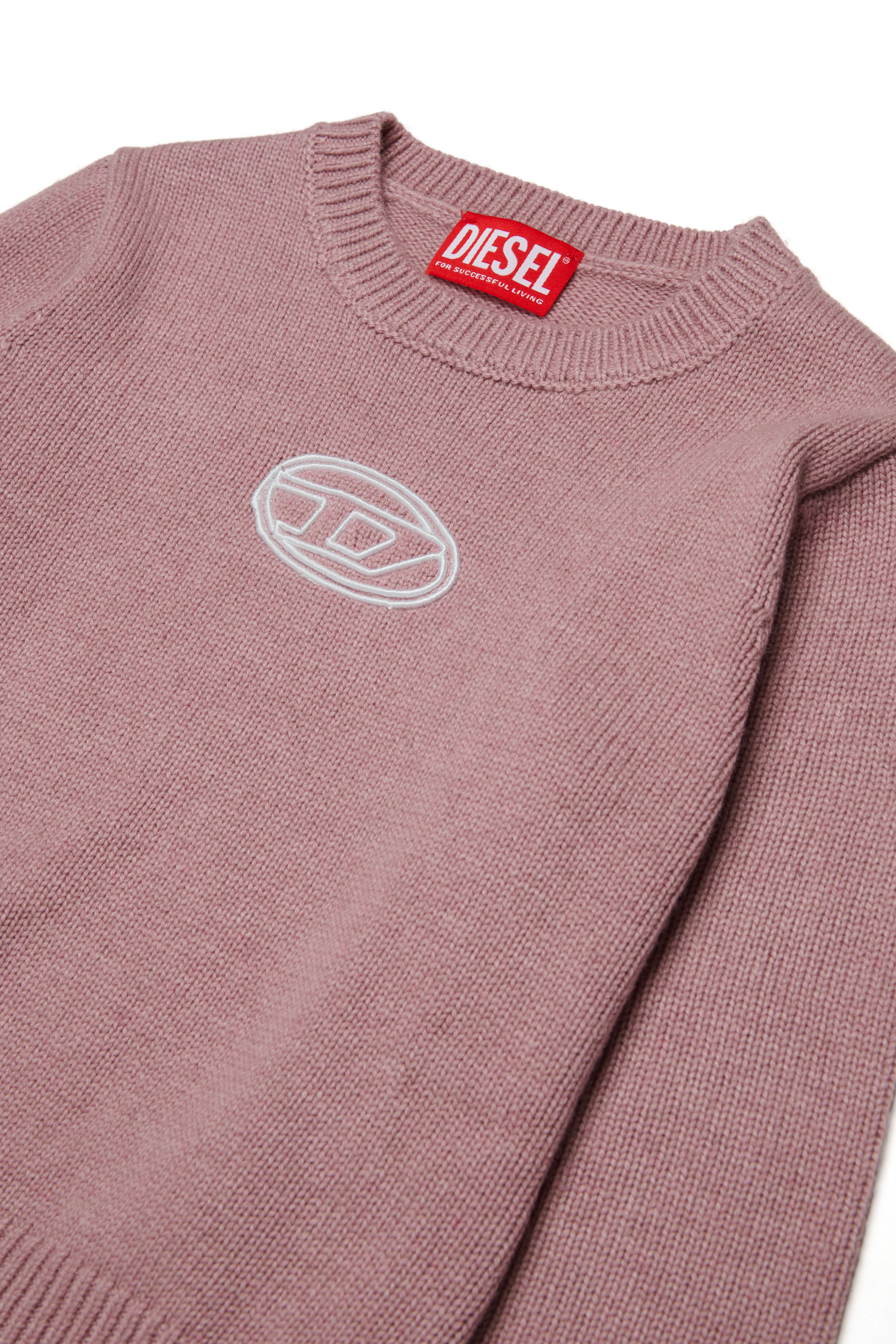 Diesel - KLESSY, Damen Wollmischpullover mit Logo in Rosa - 3