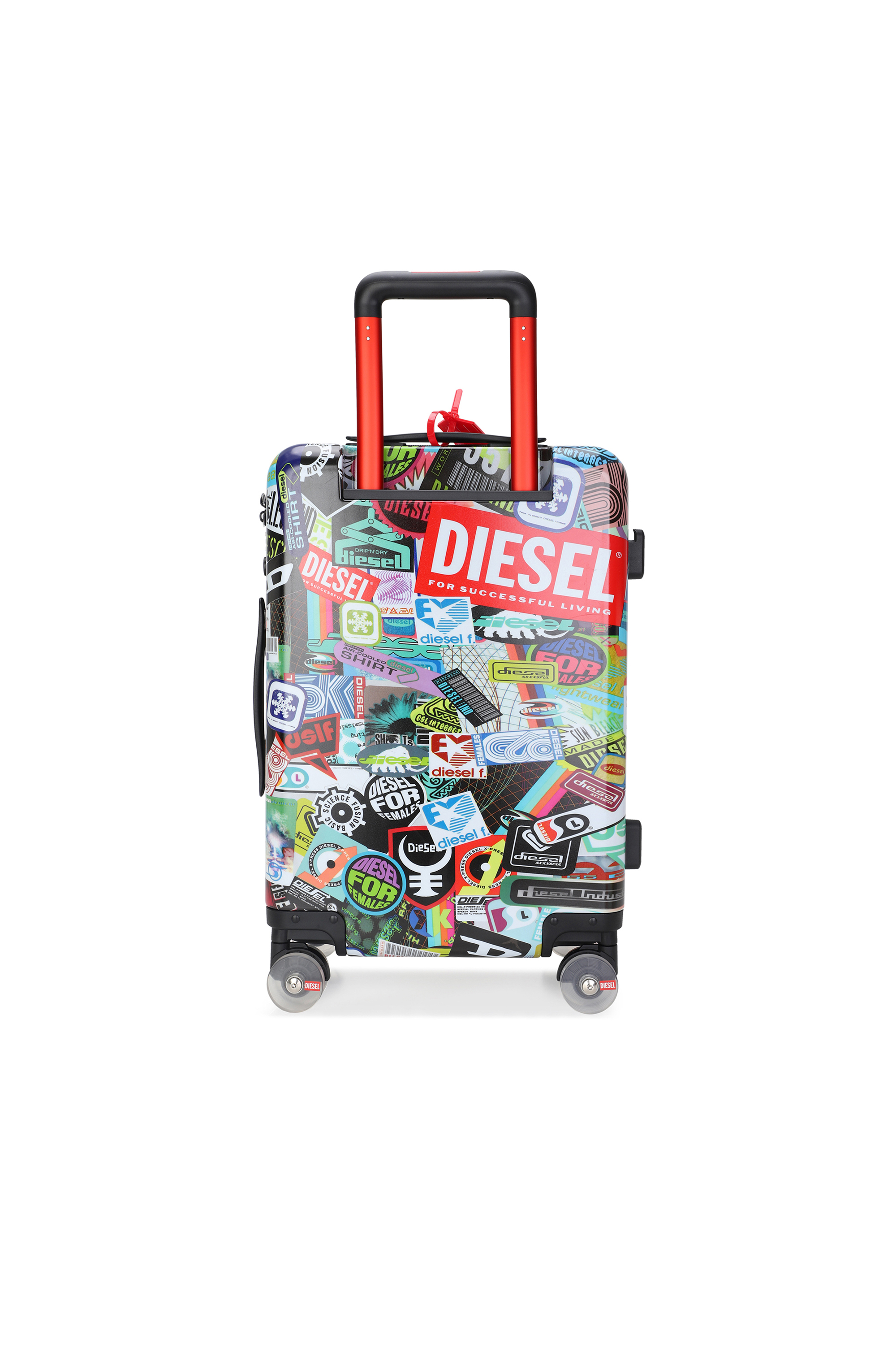 Diesel - DIESEL PC PRINTED TROLLEY-STICKERS- DSL0, Unisex Koffer im Sticker-Stil Gr&ouml;&szlig;e S in Bunt - 3