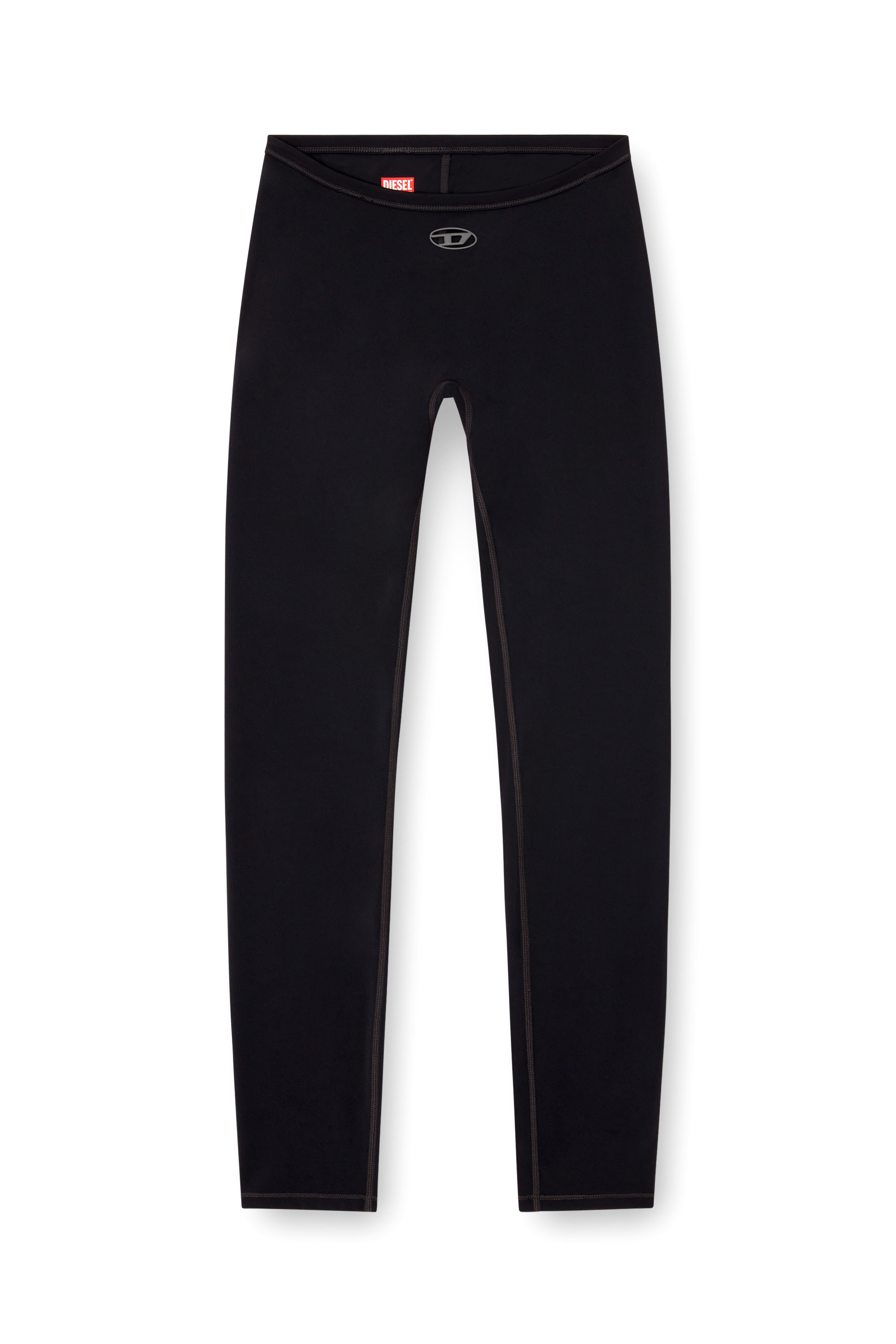 Diesel - MINA-UTLT, Damen Leggings aus Stretch-Nylon in Schwarz - 3