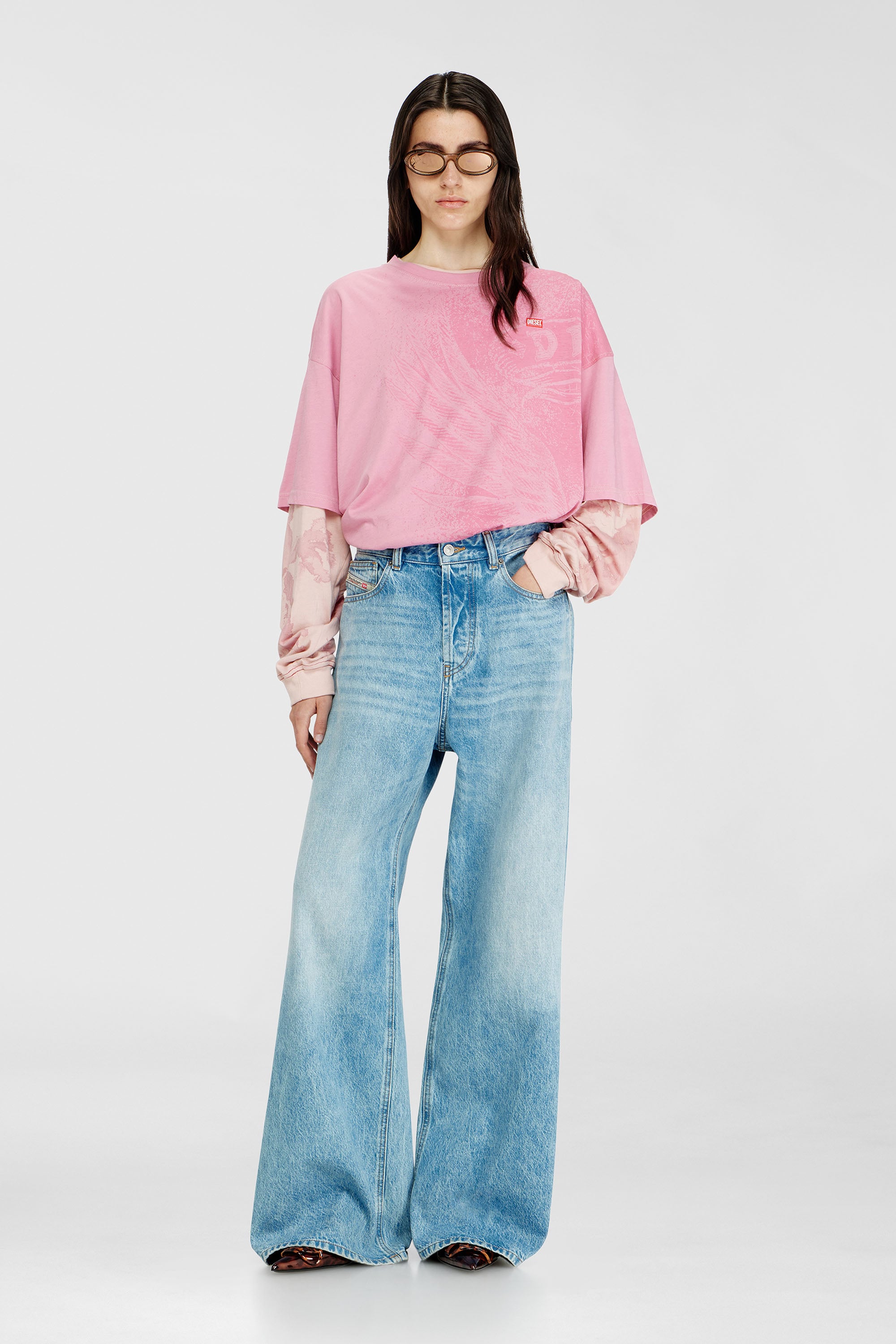Diesel - Unisex Relaxed Jeans 1996 D-Sire 09I29, Hellblau - 1