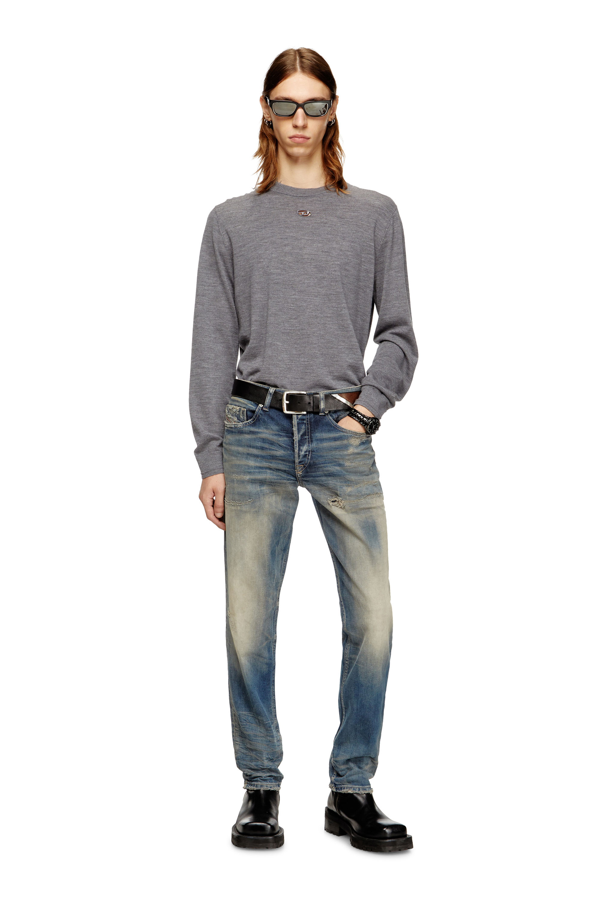 Diesel - Herren Regular Jeans 2023 D-Finitive 09M18, Mittelblau - 2