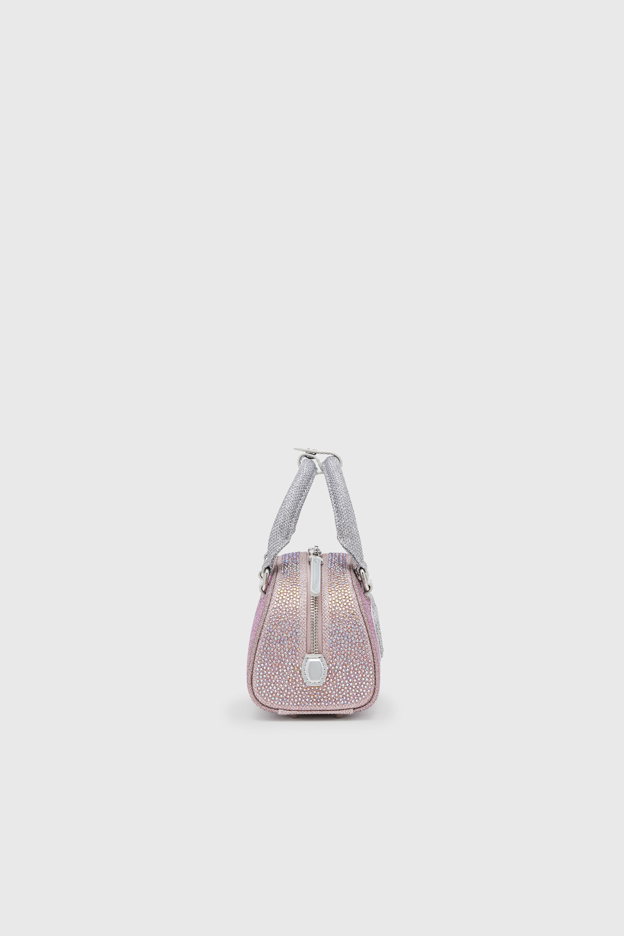 Diesel - 1DR DOME CROSSBODY, Damen 1DR Dome - Kleine-Crossbody-Bag aus Crystal Lurex in Rosa - 4