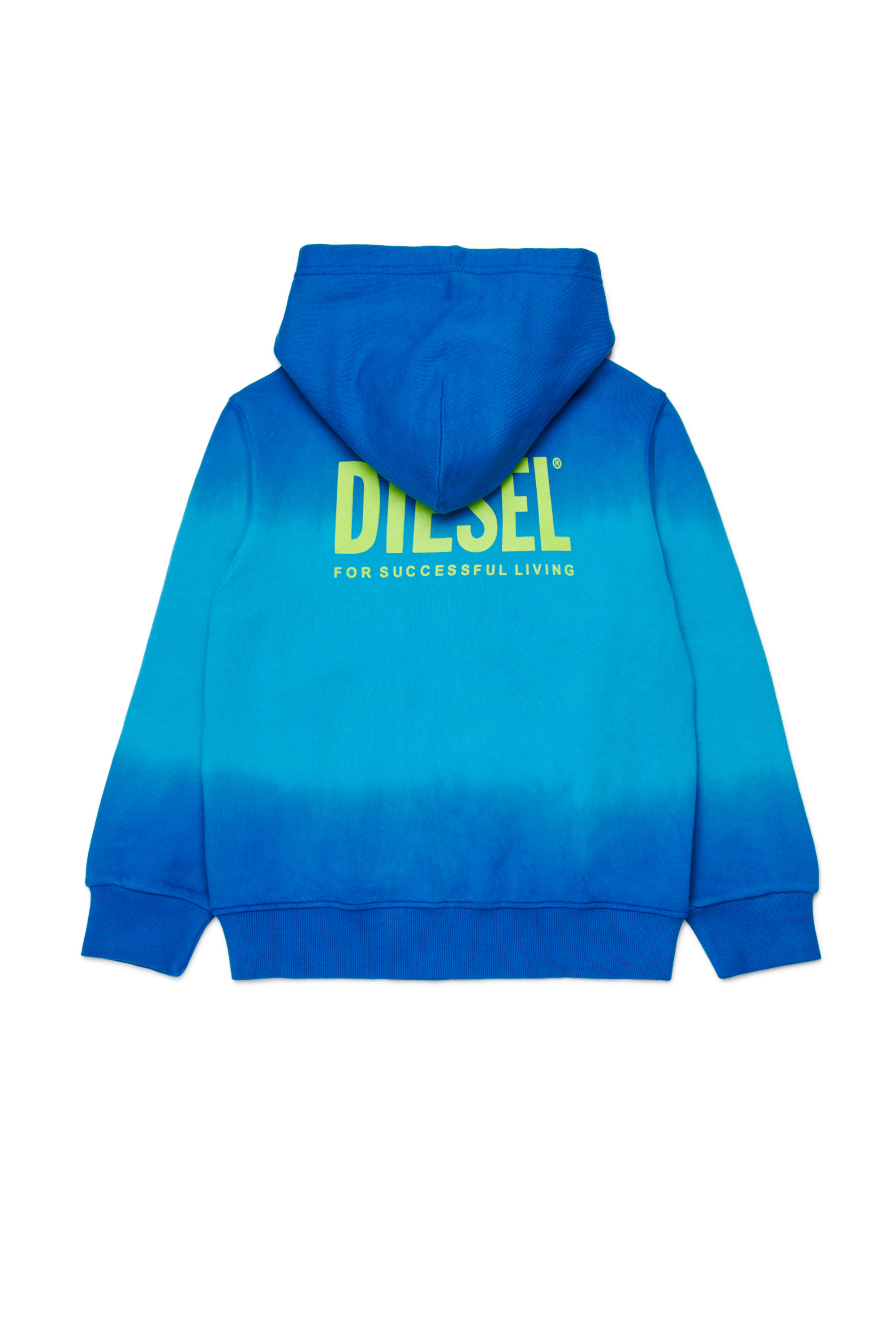 Diesel - SHADE OVER, Herren Verlauf-Hoodie mit Logodruck in Blau - 2