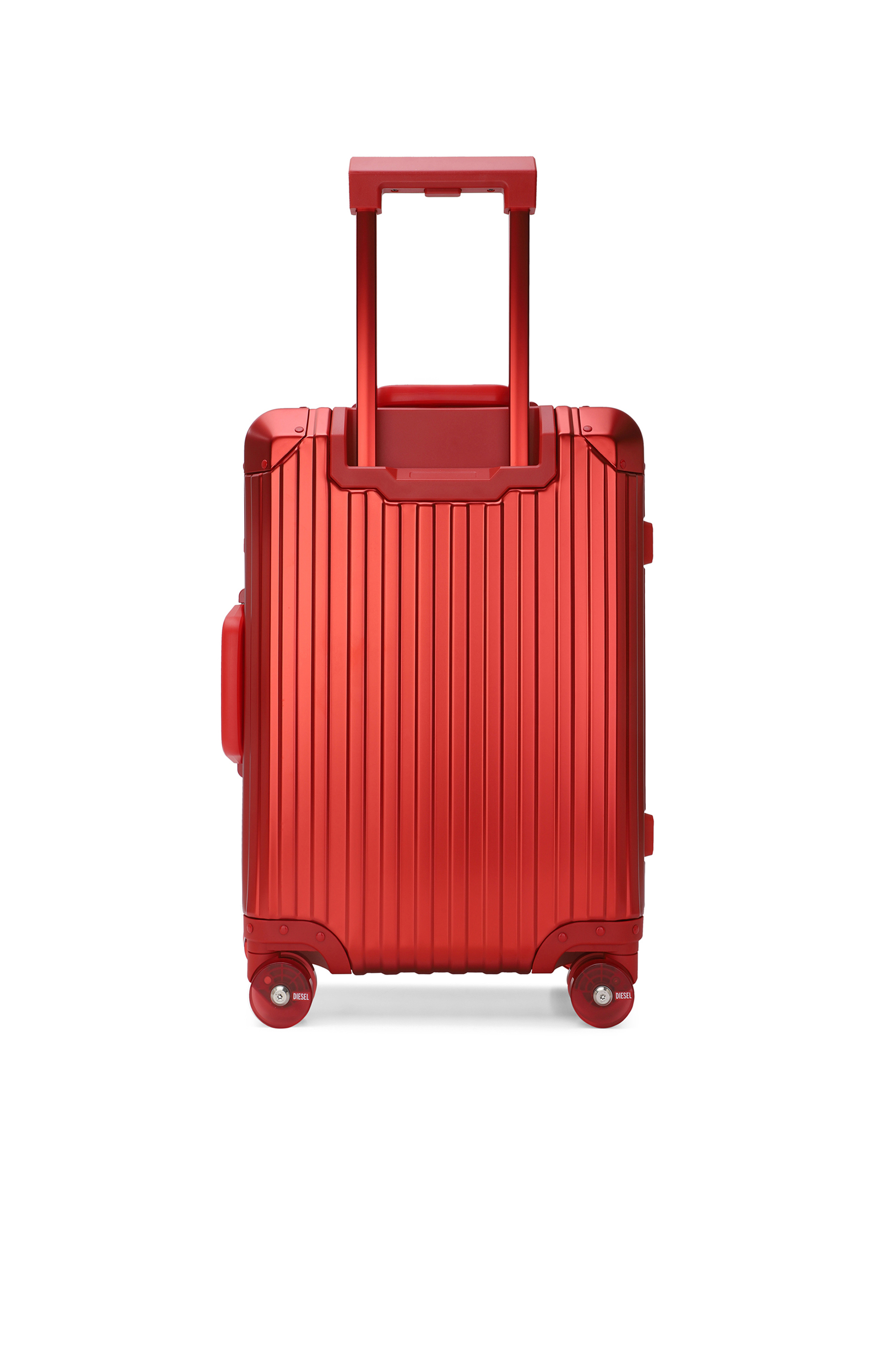 Diesel - DIESEL ALUMINUM TROLLEY- DSL002, Unisex Koffer aus Aluminium Gr&ouml;&szlig;e S in Rot - 2