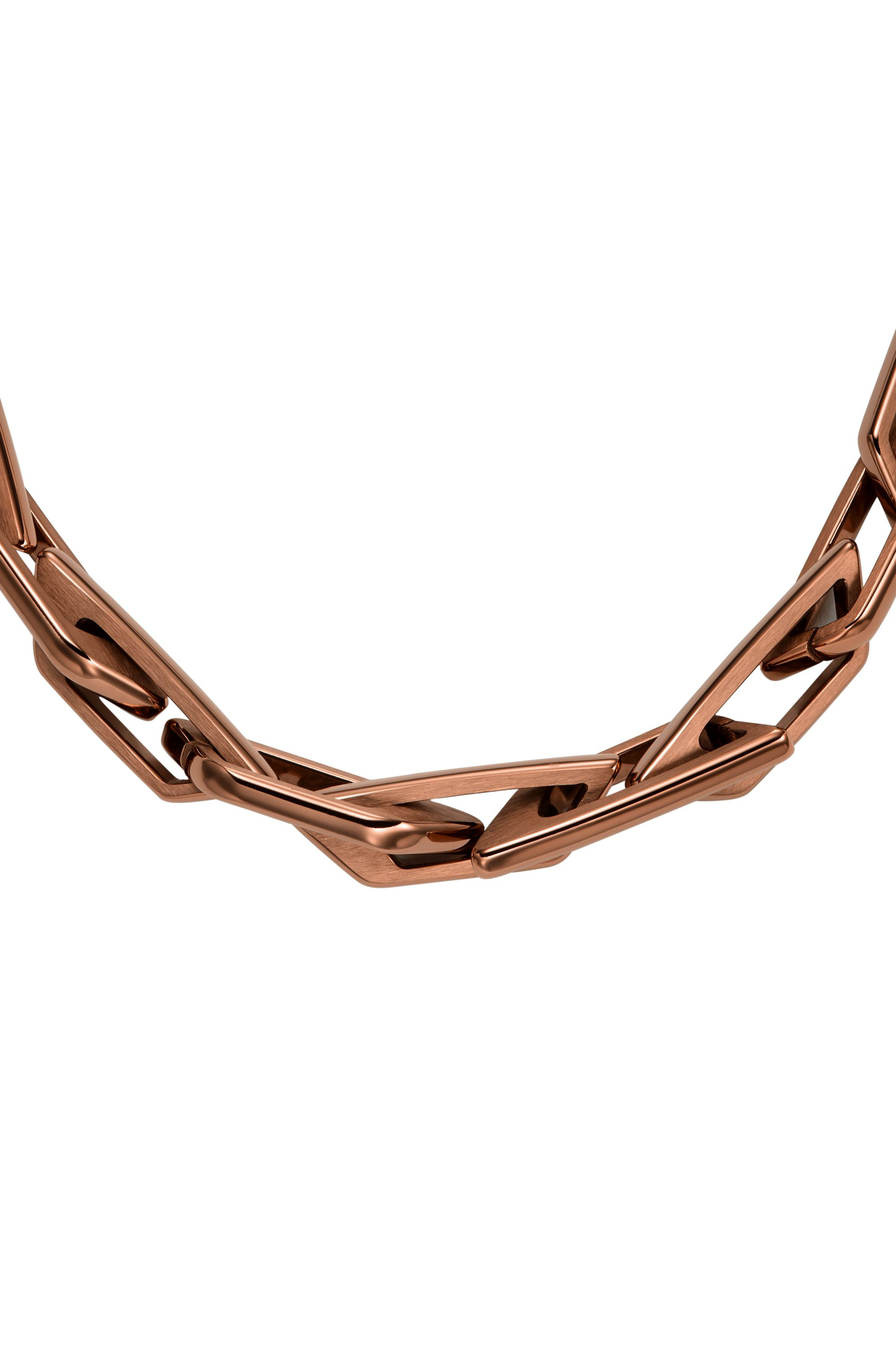 Diesel - DX1646200 JEWELLERY, Unisex Edelstahlkettenglieder-Halskette in Bronze - 2