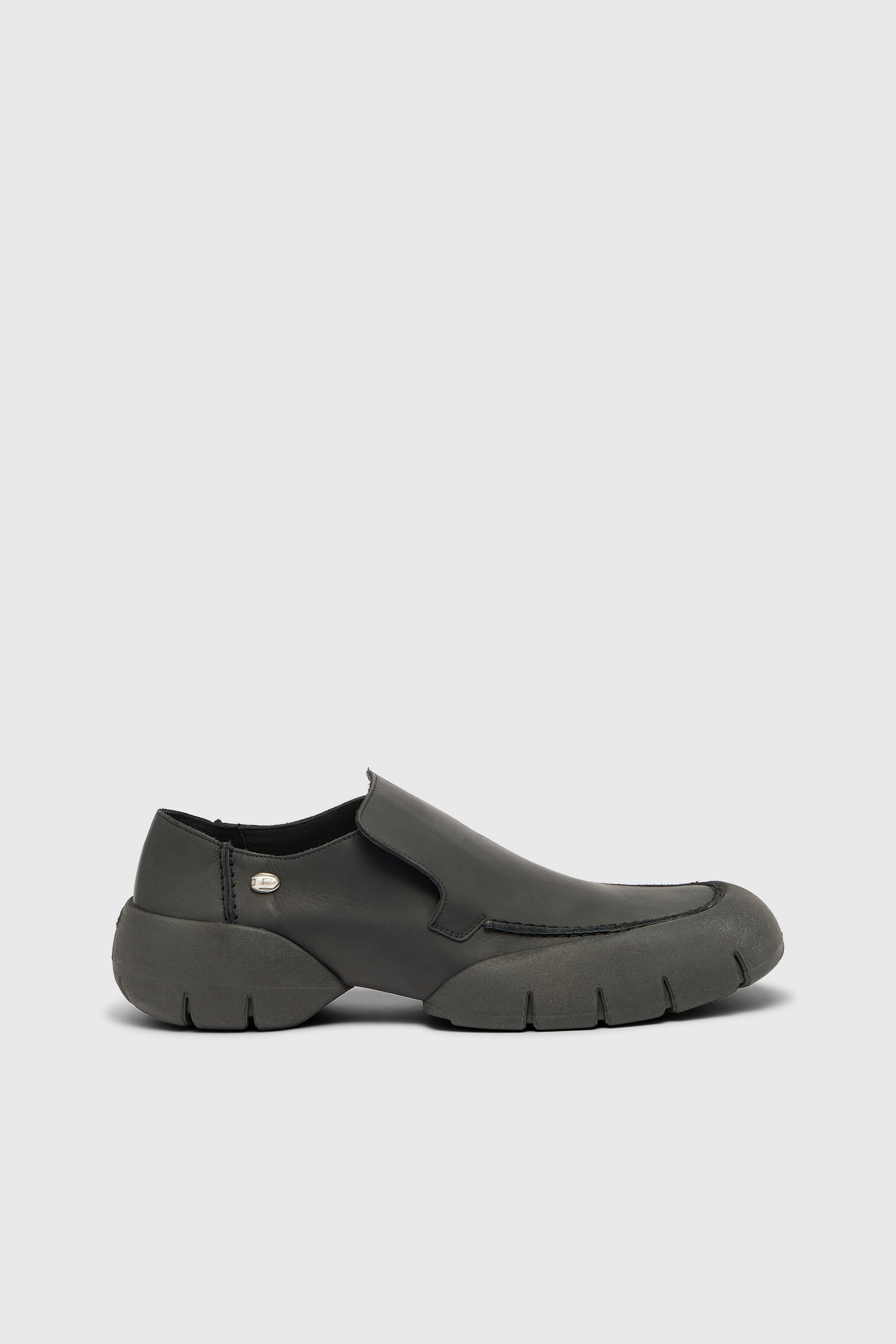 Diesel - D-MATHIEU SC, Herren D-Mathieu-Loafer aus geb&uuml;rstetem Leder mit Gummisohle in Schwarz - 1