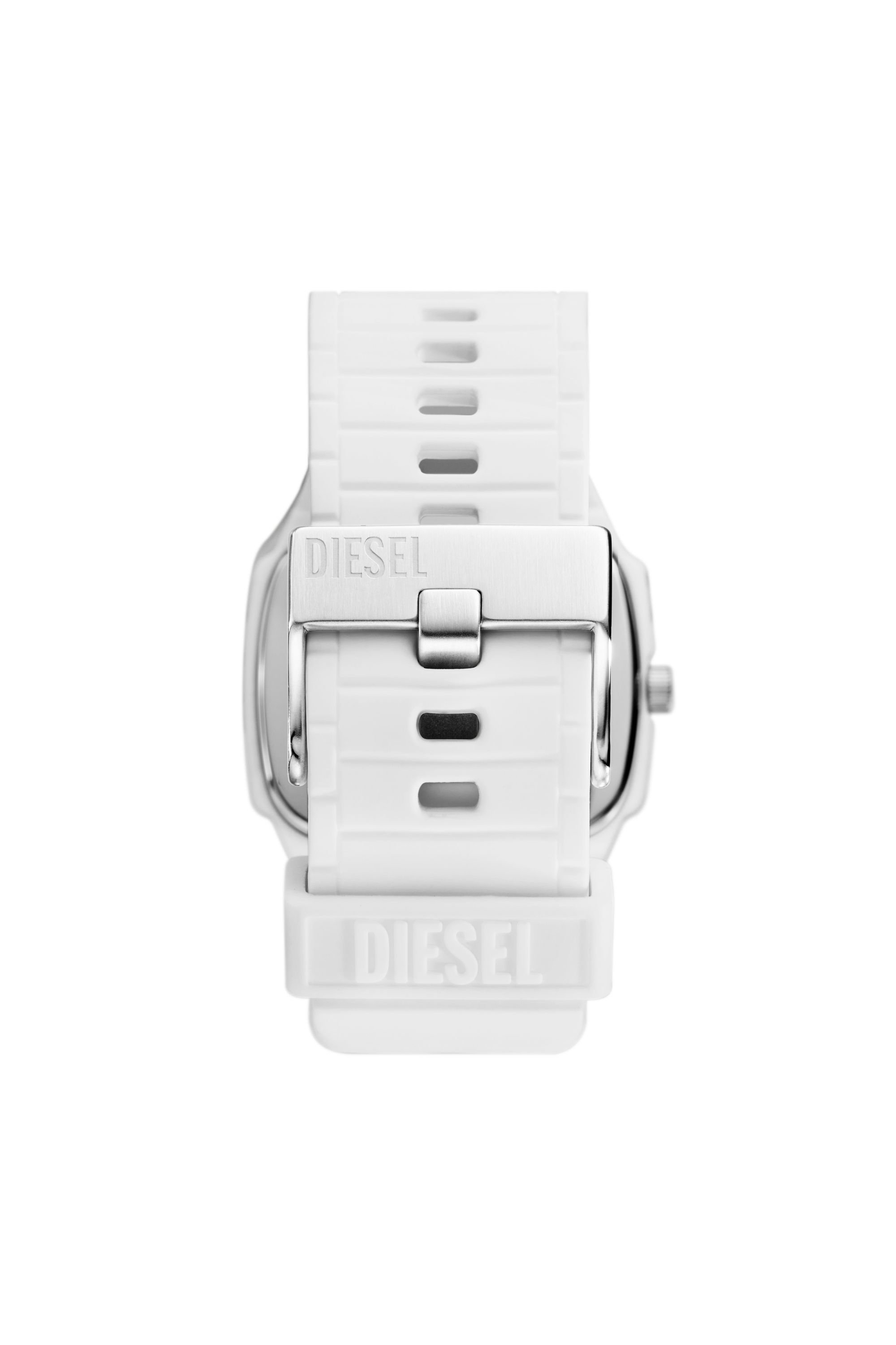 Diesel - DZ2204, Herren Cliffhanger 2.0 Armbanduhr aus weißem Silikon in Weiss - Image 2