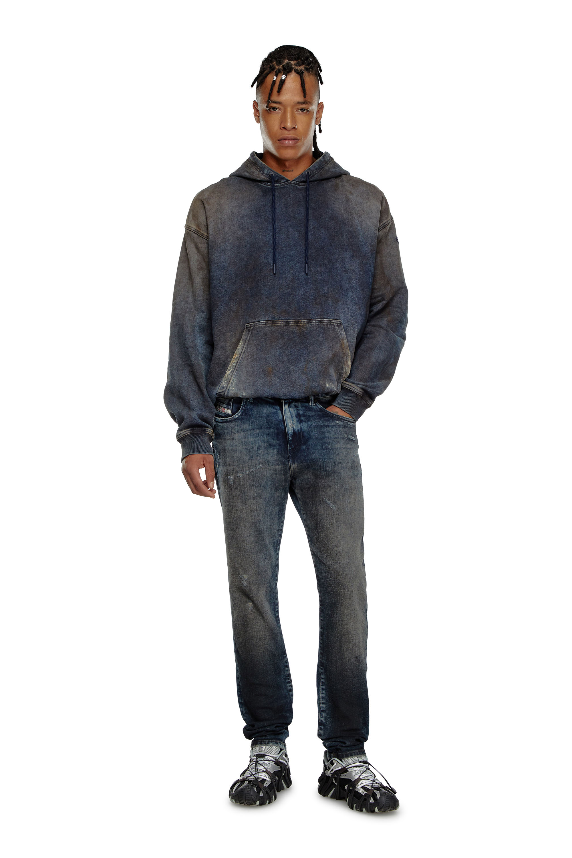 Diesel - Herren Slim Jeans 2019 D-Strukt 09H54, Dunkelblau - Image 1