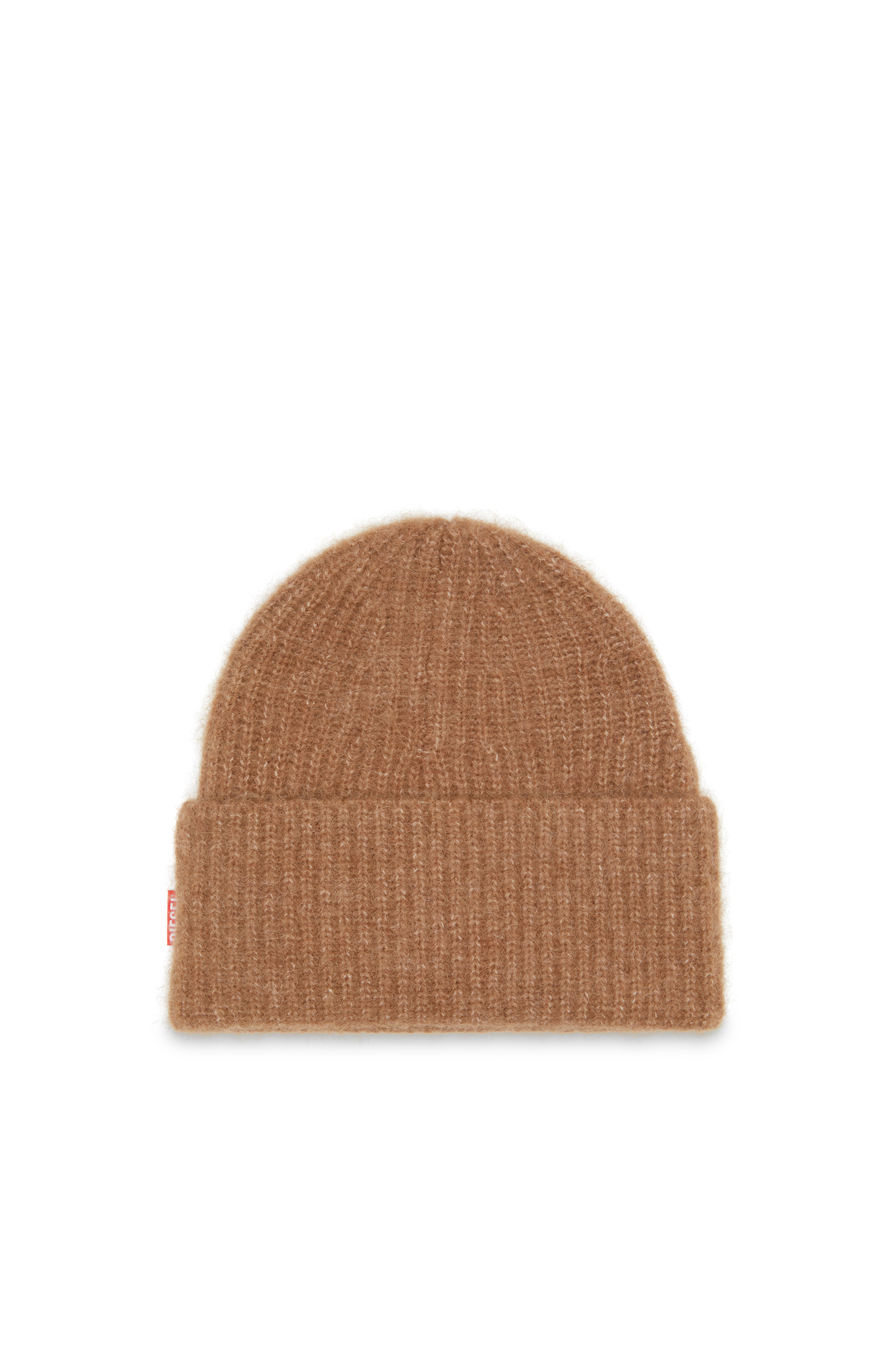 Diesel - K-LOLLO-HAT, Unisex Rippenstrick-Alpakamütze in Braun - 2