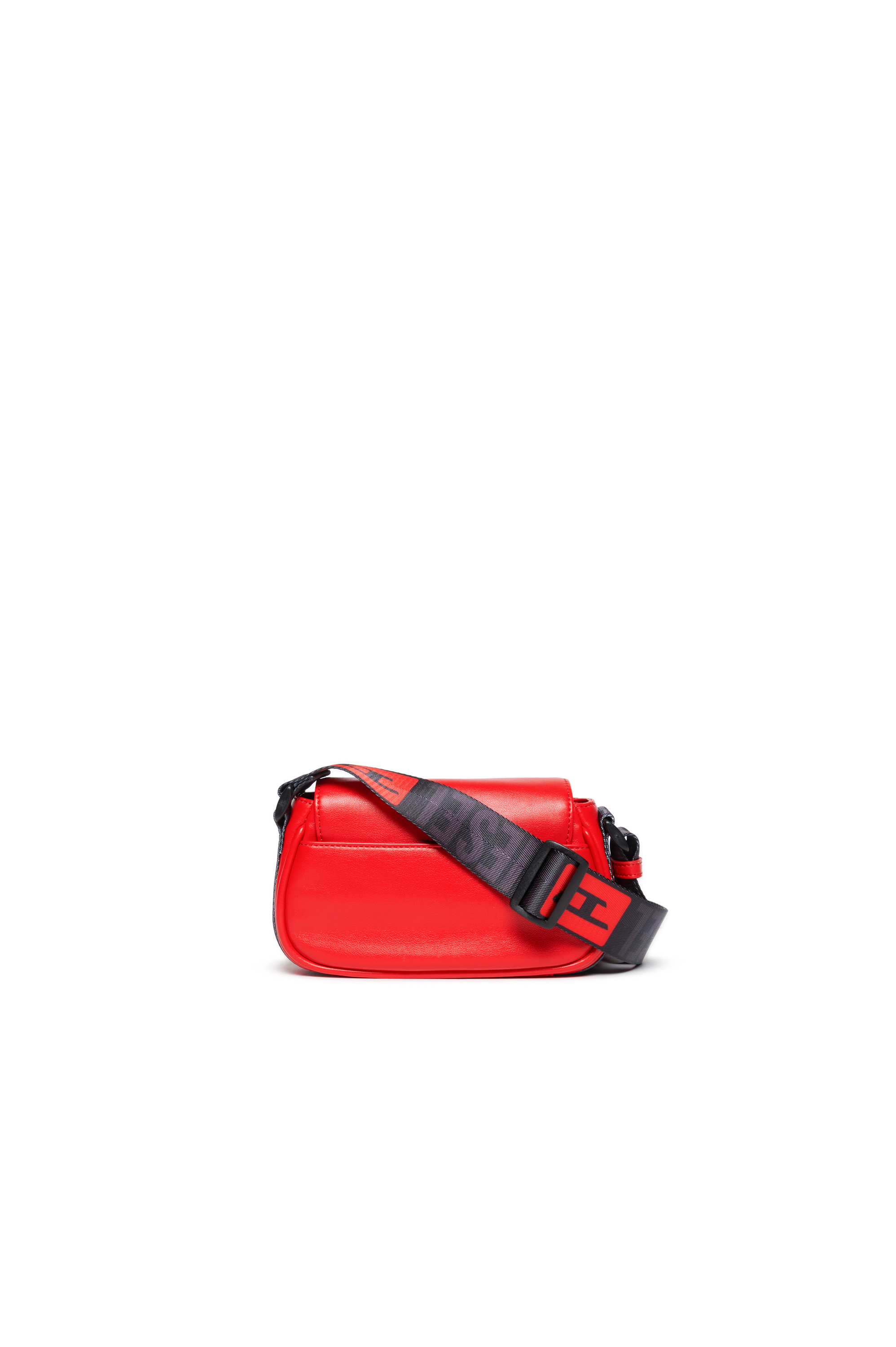 Diesel - CROSSBODY, Damen Crossbody-Tasche mit Logo-Trägern in Rot - 2