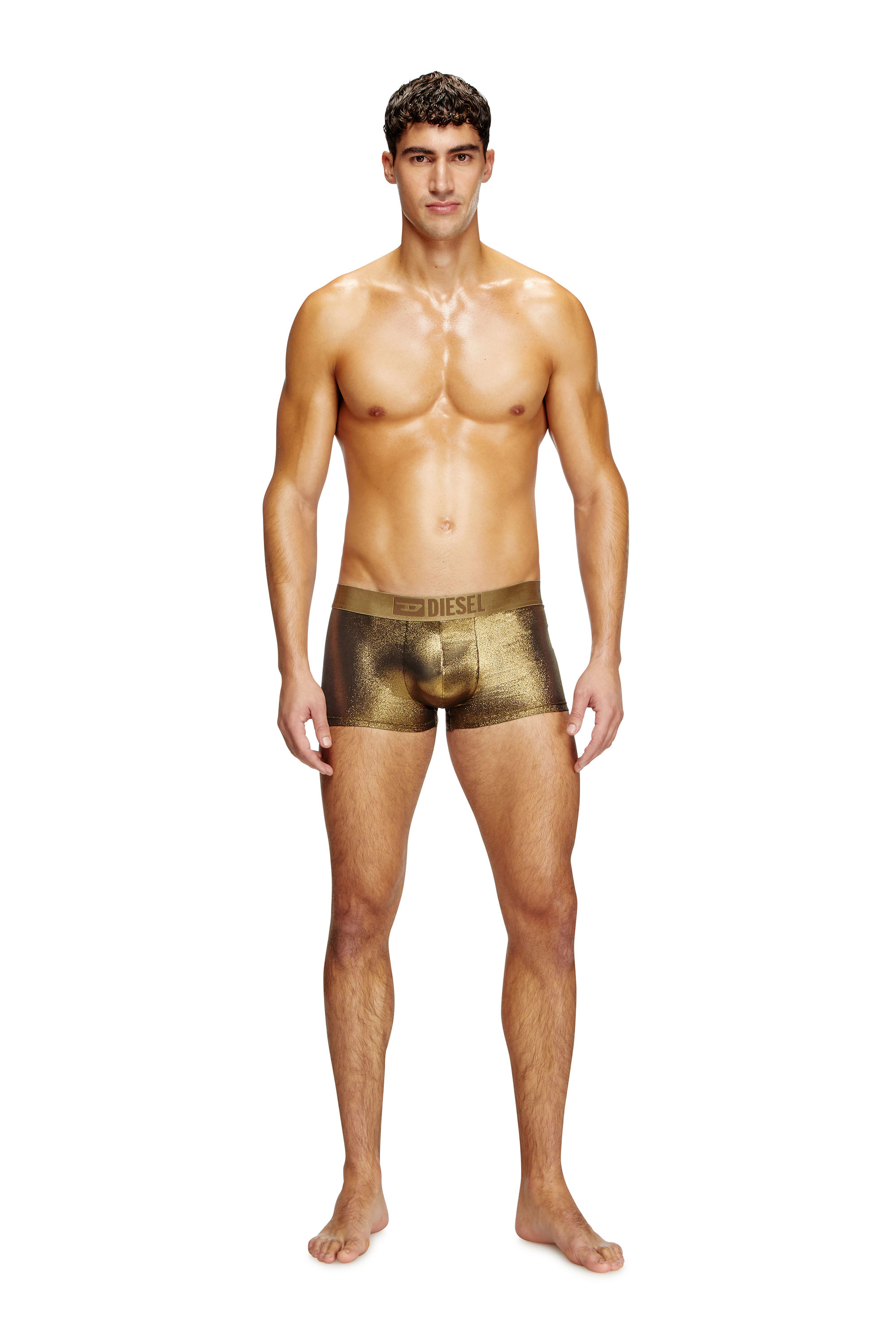 Diesel - DAMIEN-GFT, Herren Retropants aus foliertem Stoff in Gold - 1