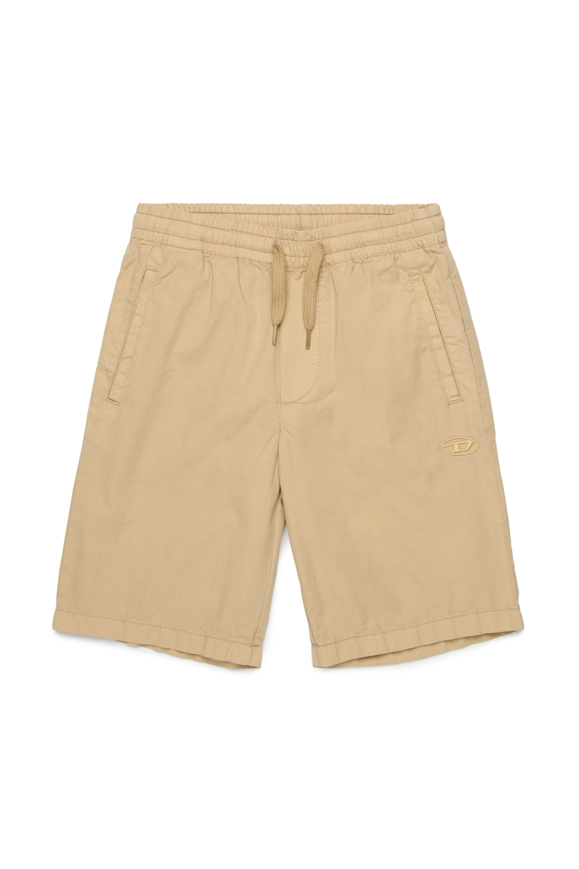 Diesel - PMCKELLSHORT, Herren Shorts mit Kordelzug uns Oval D-Stickerei in Hellbraun - 1