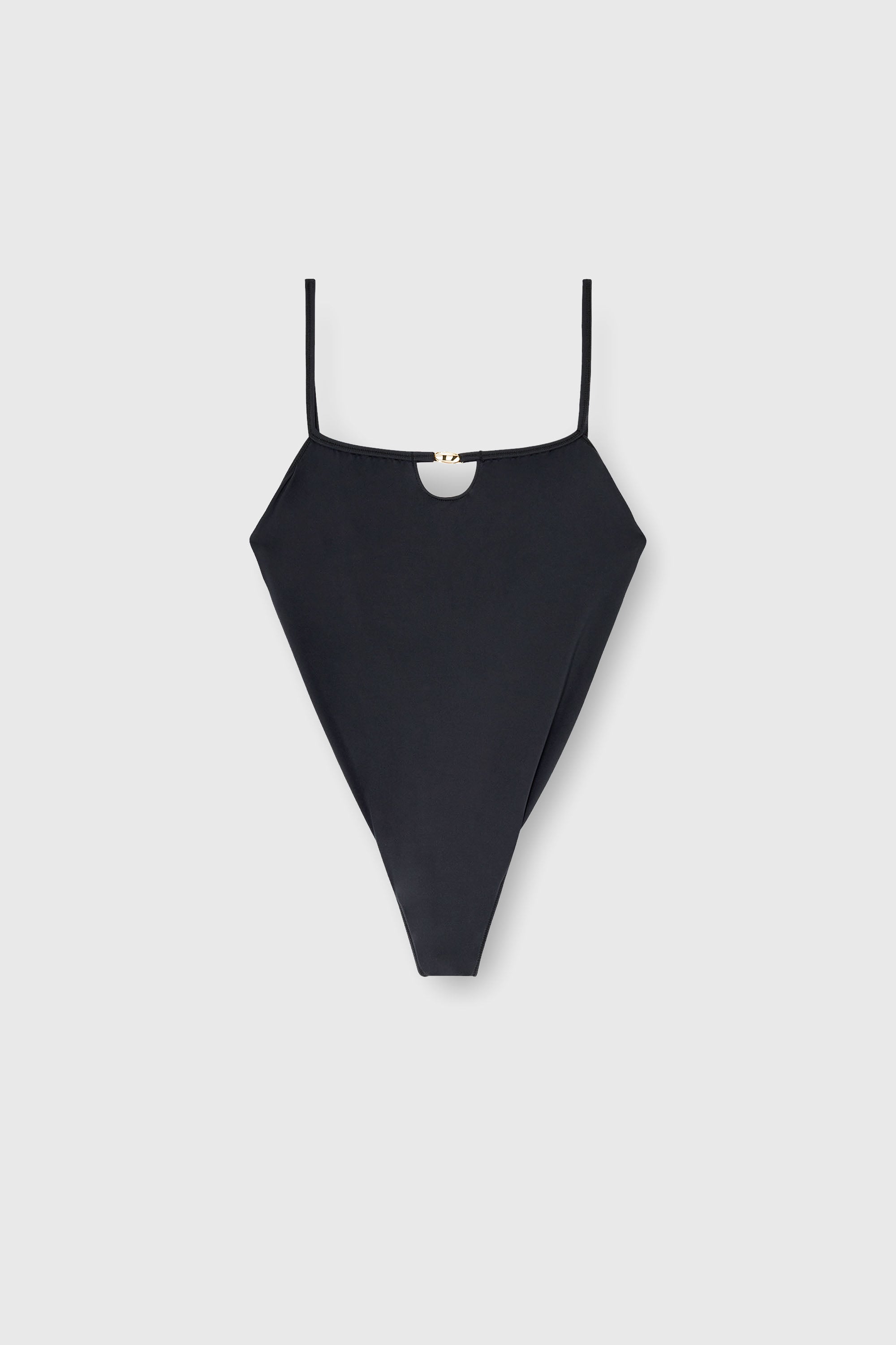 Diesel - KIARA-UTLT, Damen Nylon-Body mit Cut-out und Metall-Oval D in Schwarz - 2