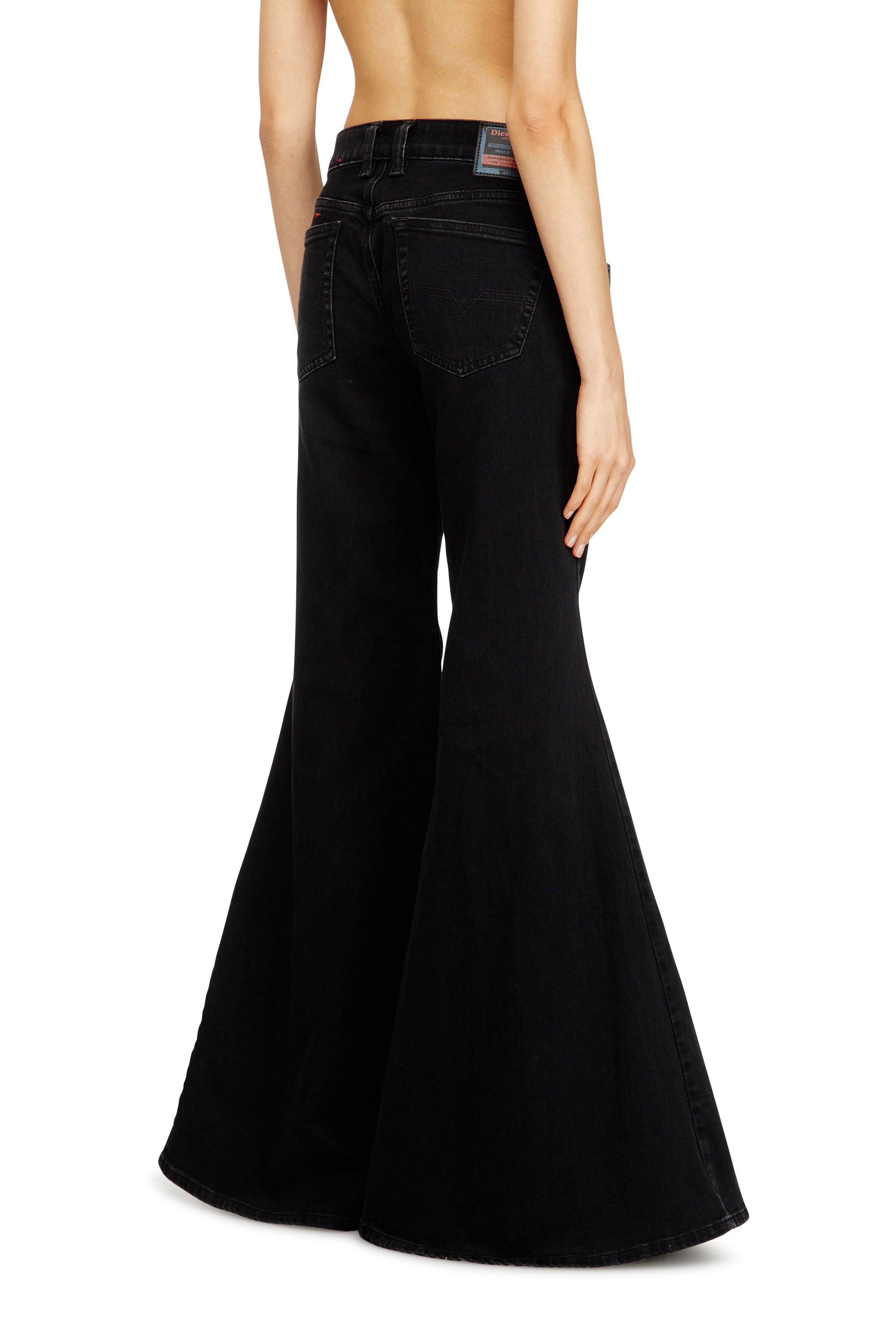 Diesel - Damen Flare Jeans 1970 D-Bleess 09N89, Schwarz/Dunkelgrau - 4