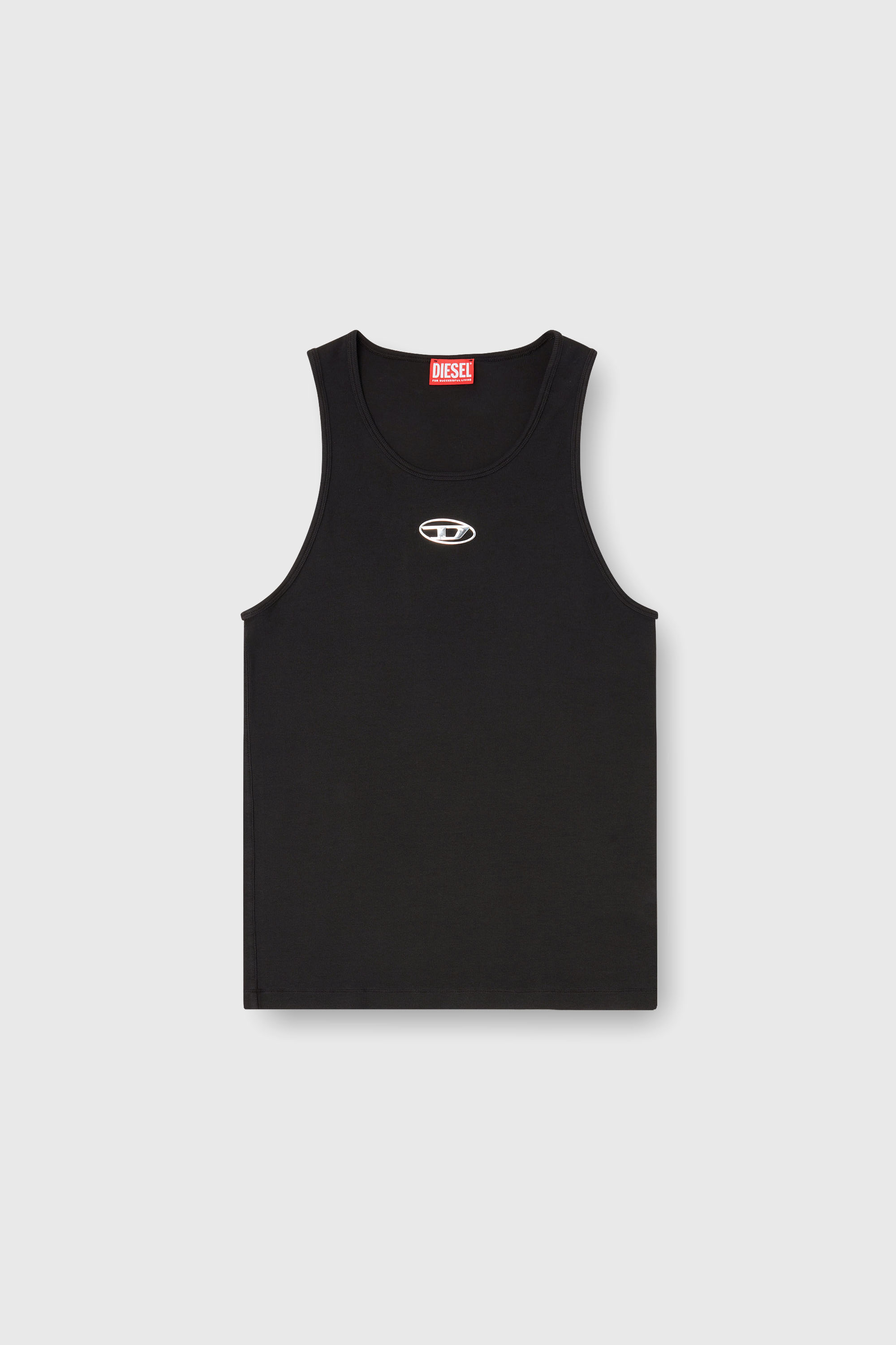 Diesel - T-LIFTY-IOD, Herren Baumwoll-Tanktop mit Logo in Schwarz - 2