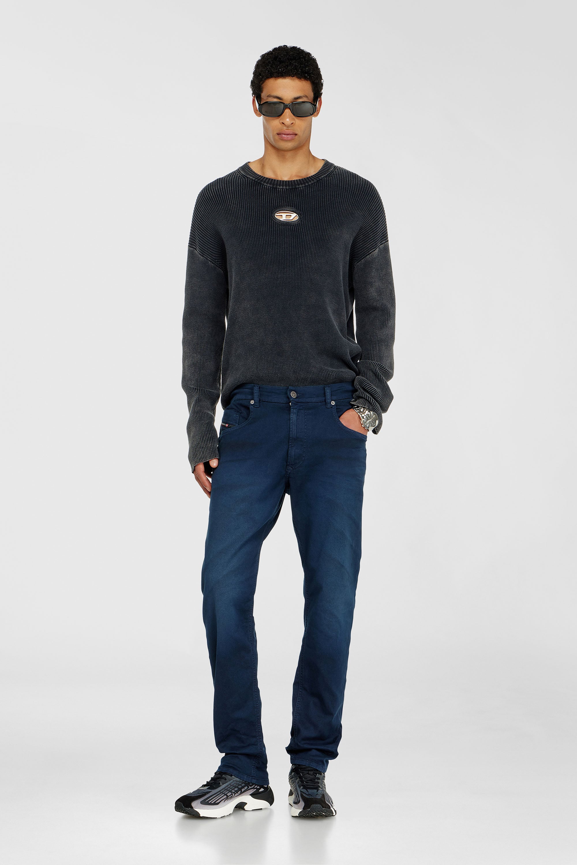 Diesel - Herren Regular 2032 D-Krooley-BW Joggjeans&reg; 0670M, Dunkelblau - 1