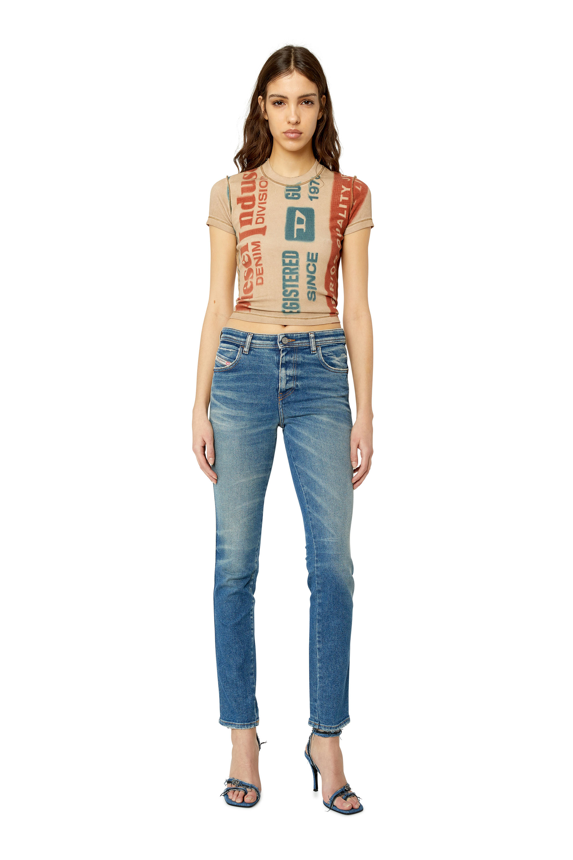Diesel - Skinny Jeans 2015 Babhila 09E88, Mittelblau - Image 1