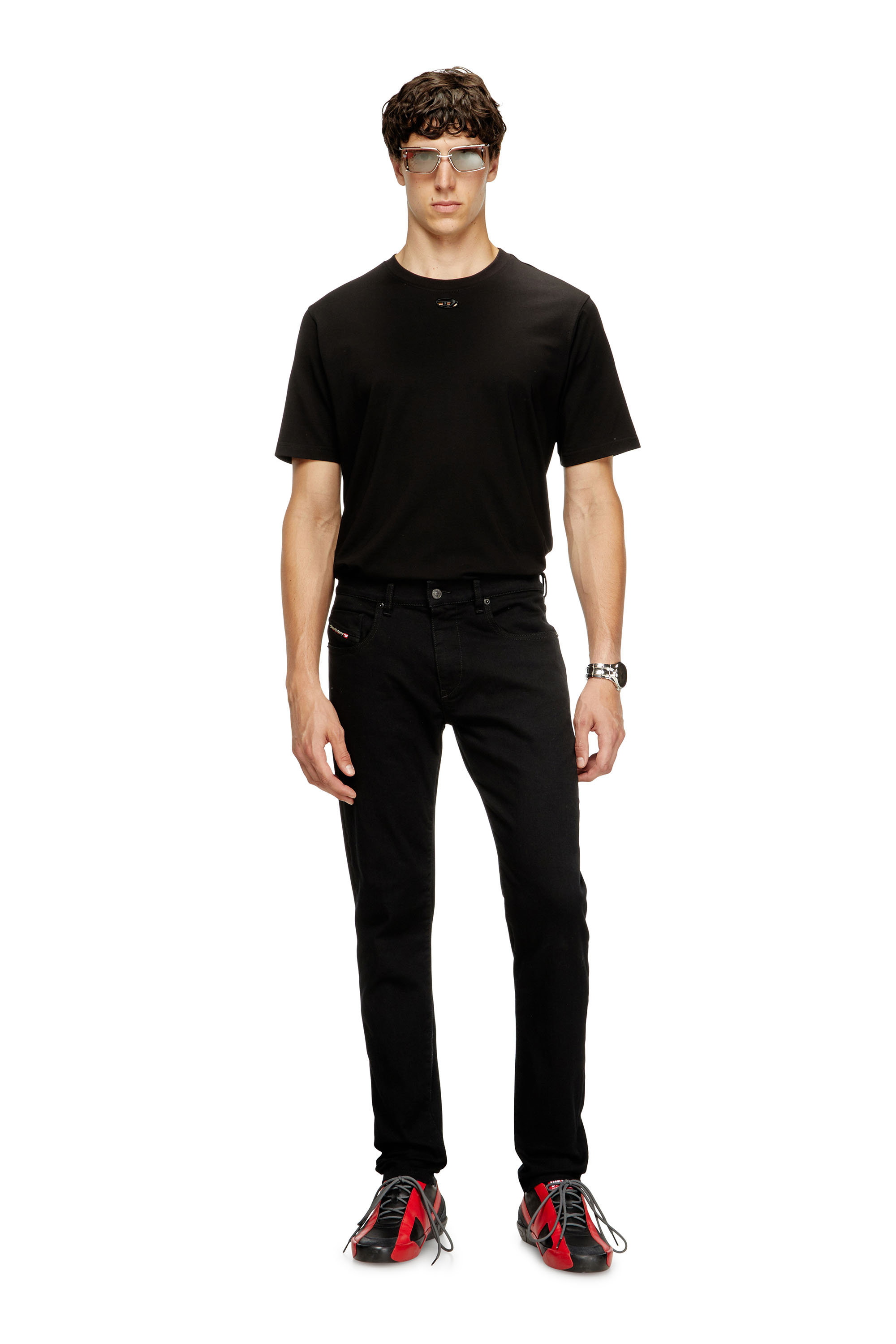 Diesel - Herren Slim Jeans 2019 D-Strukt 069YP, Schwarz/Dunkelgrau - 2