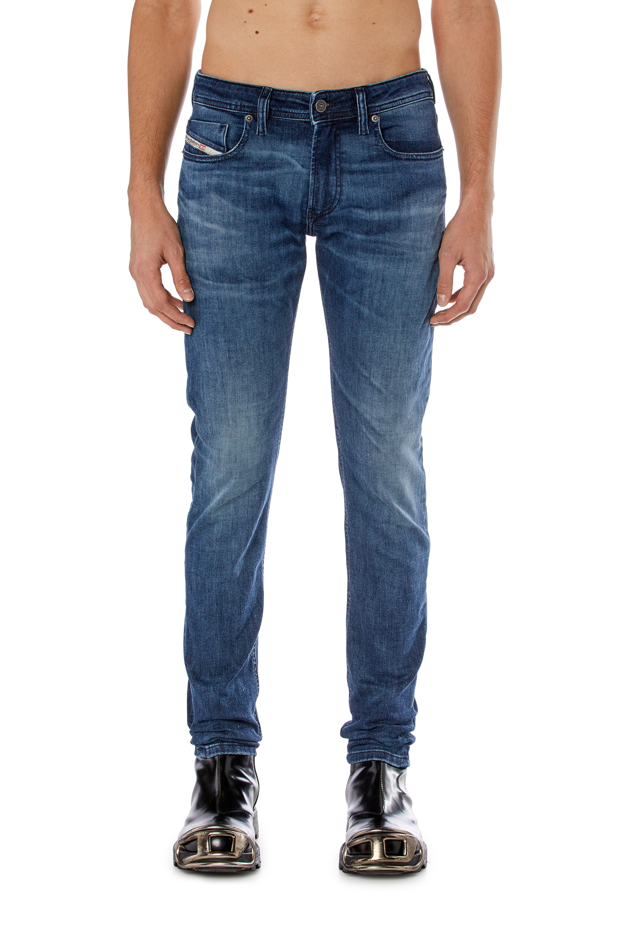 Diesel - Herren Skinny Jeans 1979 Sleenker 0GRDD, Mittelblau - 1