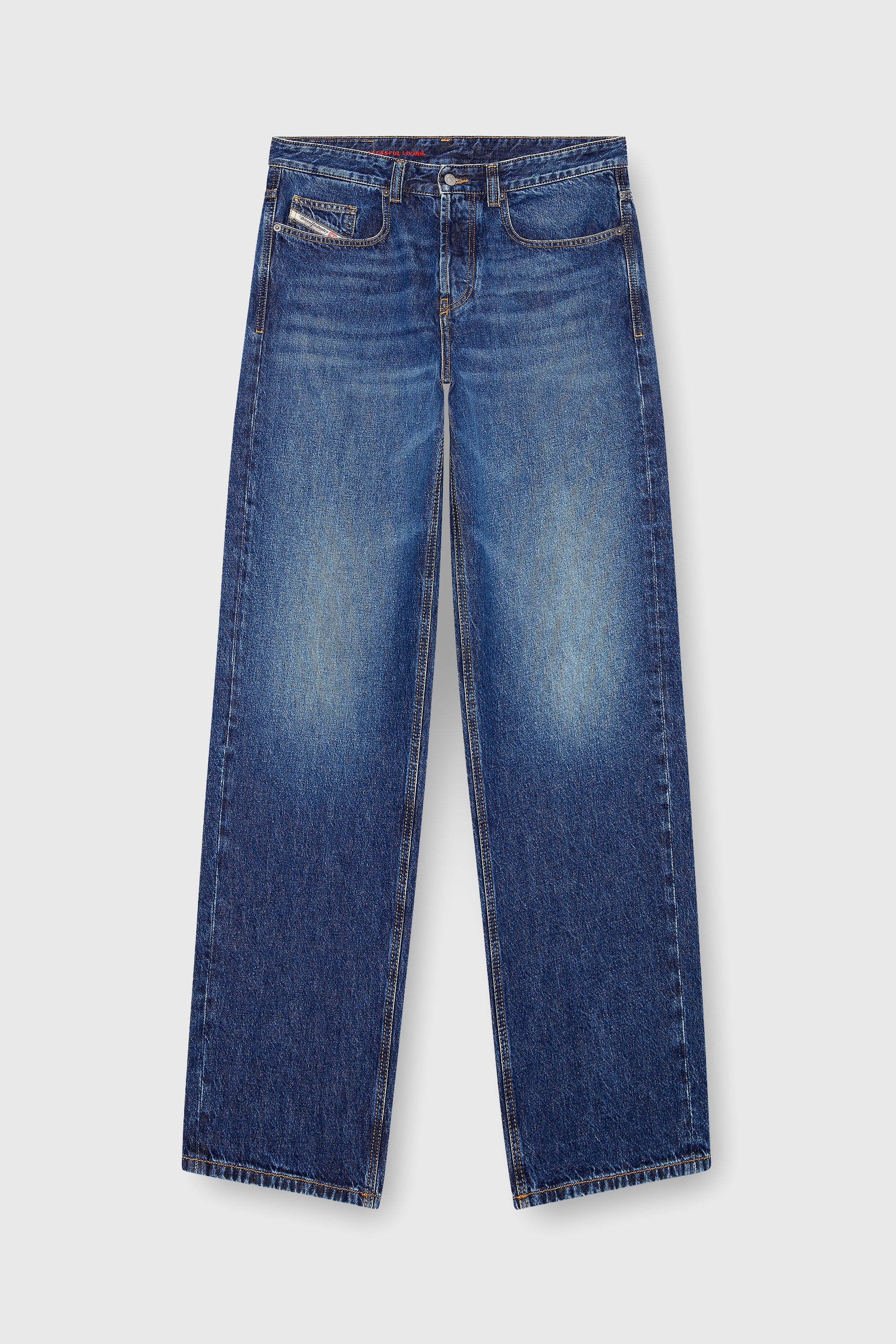 Diesel - Herren Relaxed Jeans 2001 D-Macro 09I27, Mittelblau - 2