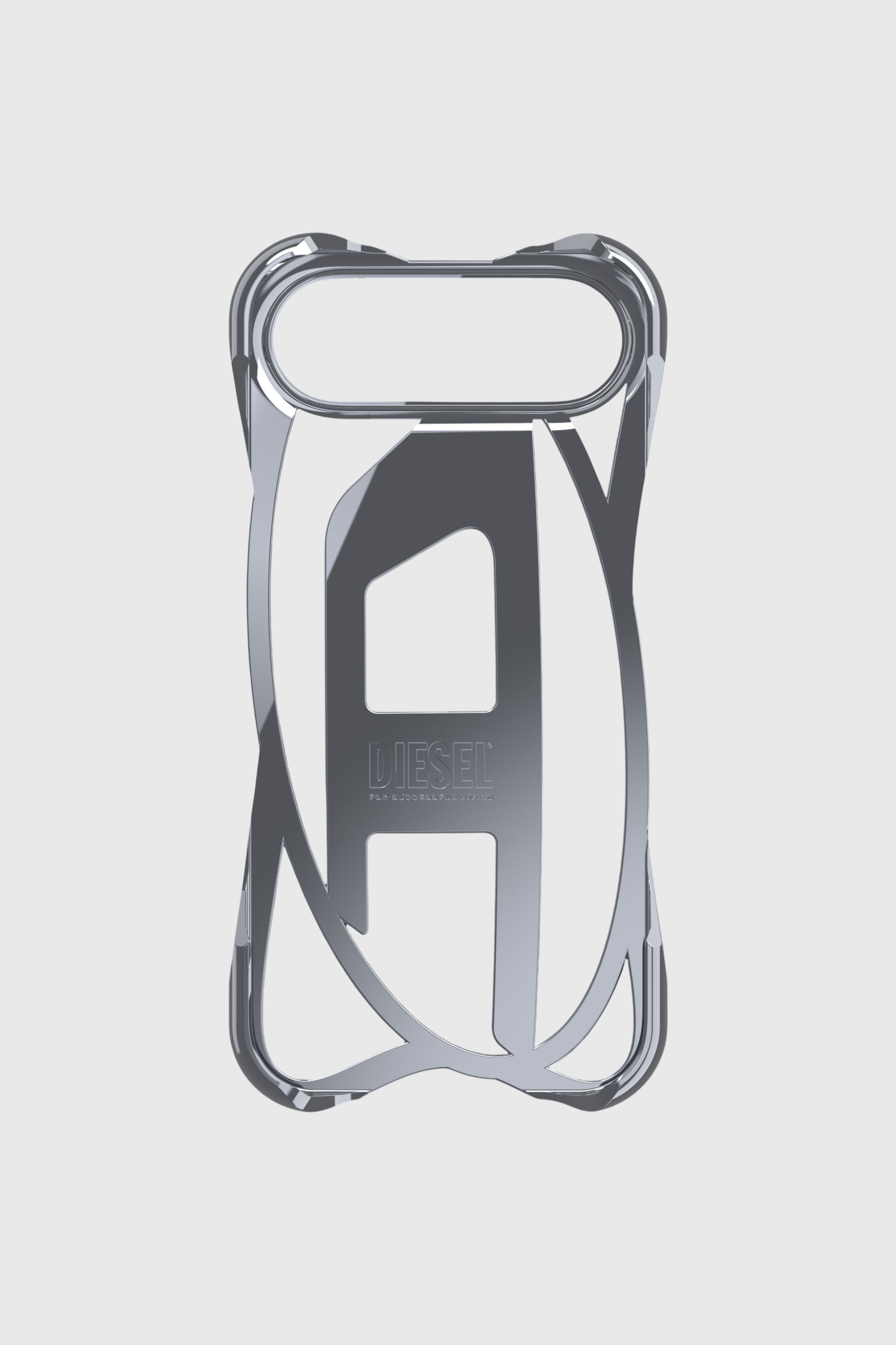Diesel - 60444 D FRAME CASE, Unisex Caged D Gl&auml;nzende H&uuml;lle f&uuml;r iPhone 17 Air in Dunkelgrau - 3