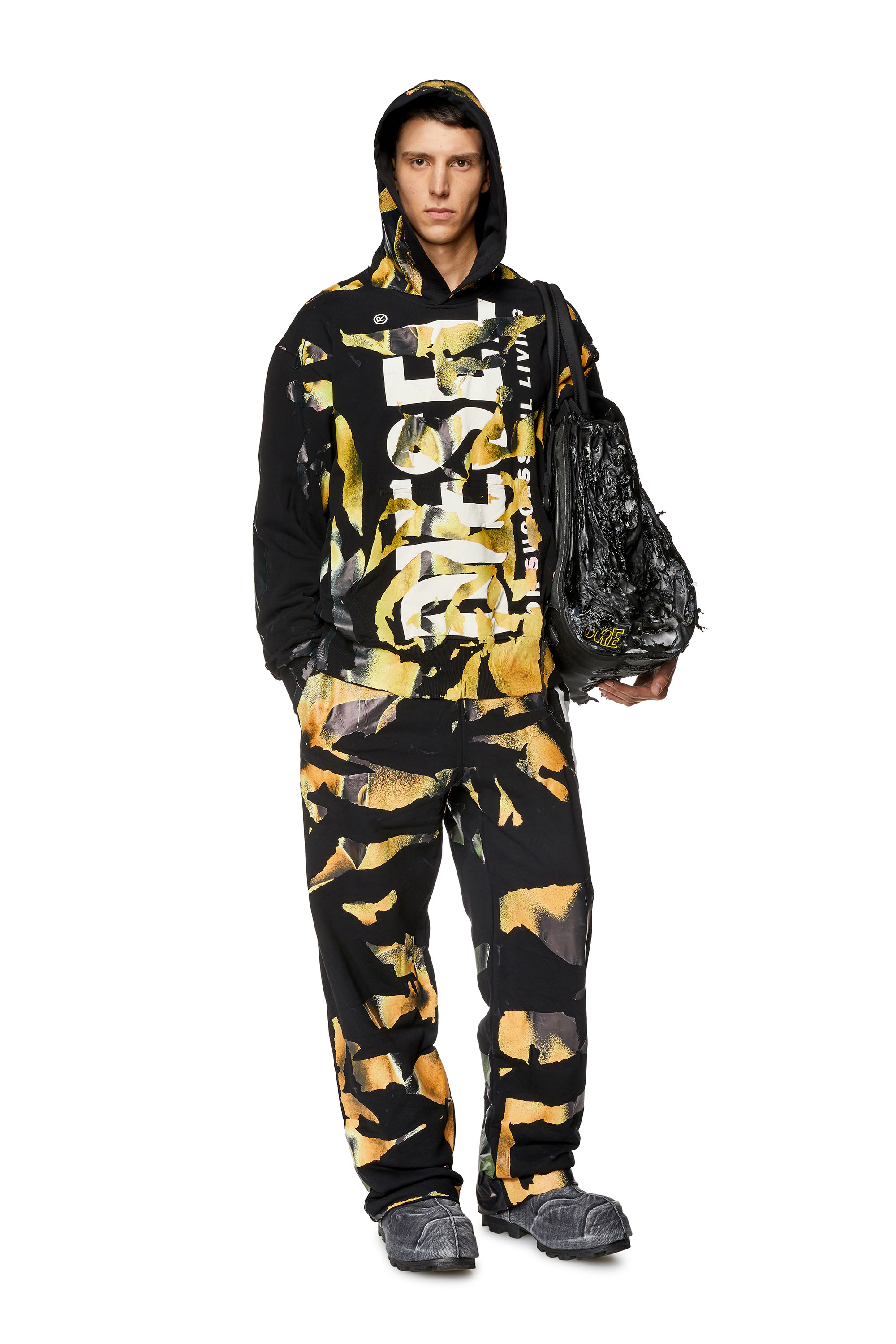 Diesel - S-MAC-HOOD-M1, Schwarz/Orange - Image 2