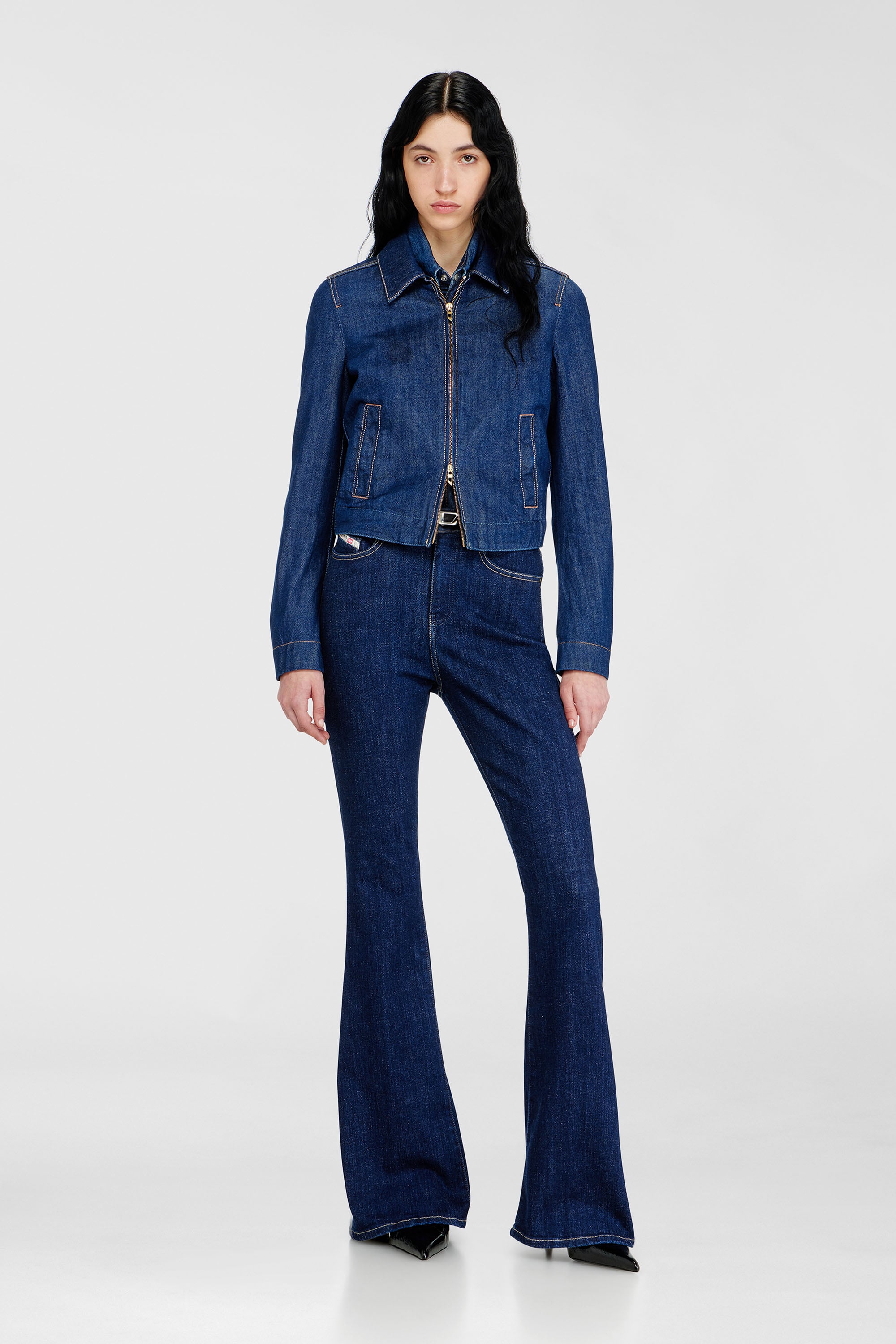 Diesel - Damen Bootcut Jeans 1973 D-Partt 09Q03, Dunkelblau - 1