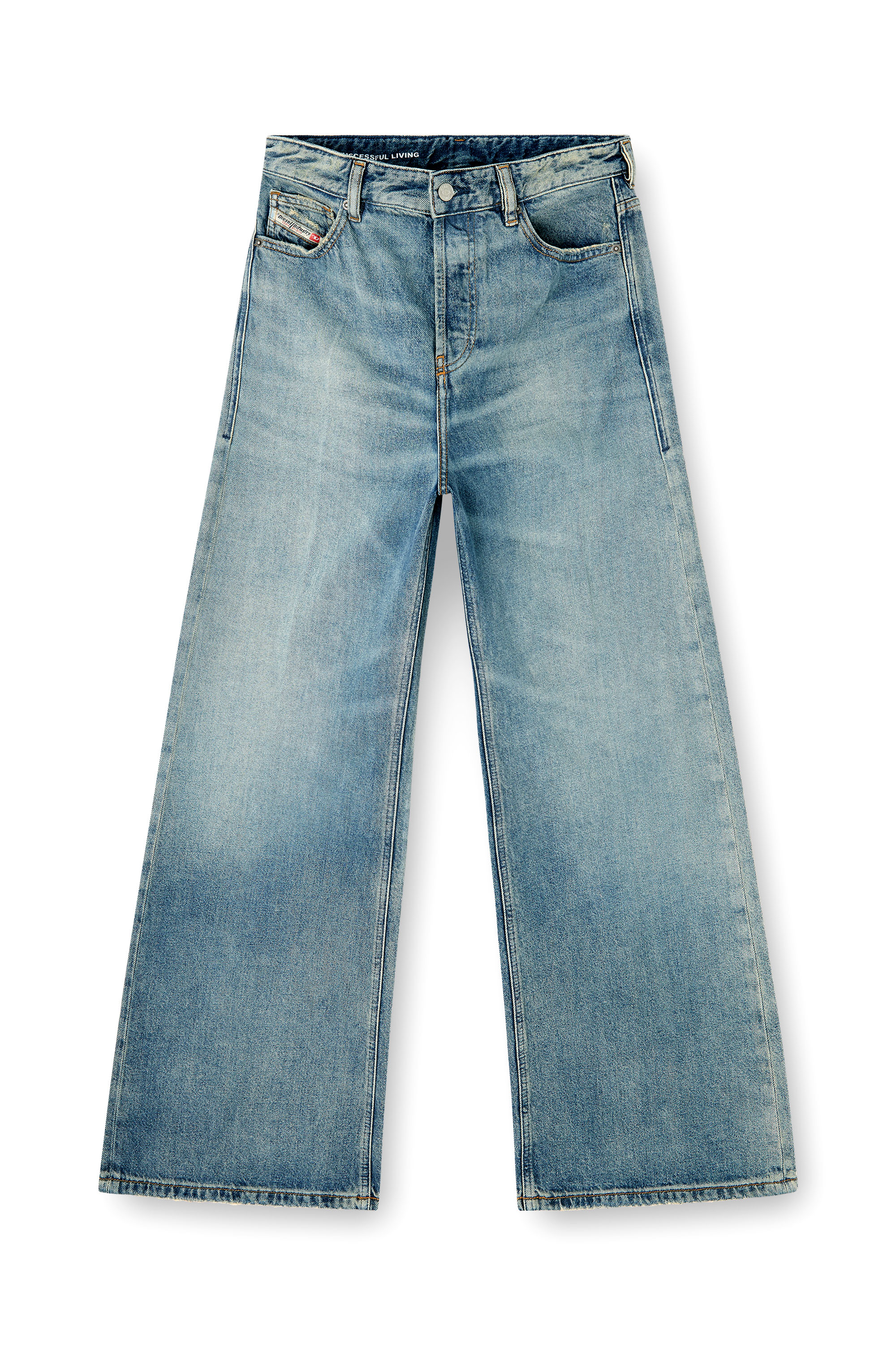 Diesel - Damen Relaxed Jeans 1996 D-Sire 0BEBL, Mittelblau - 3