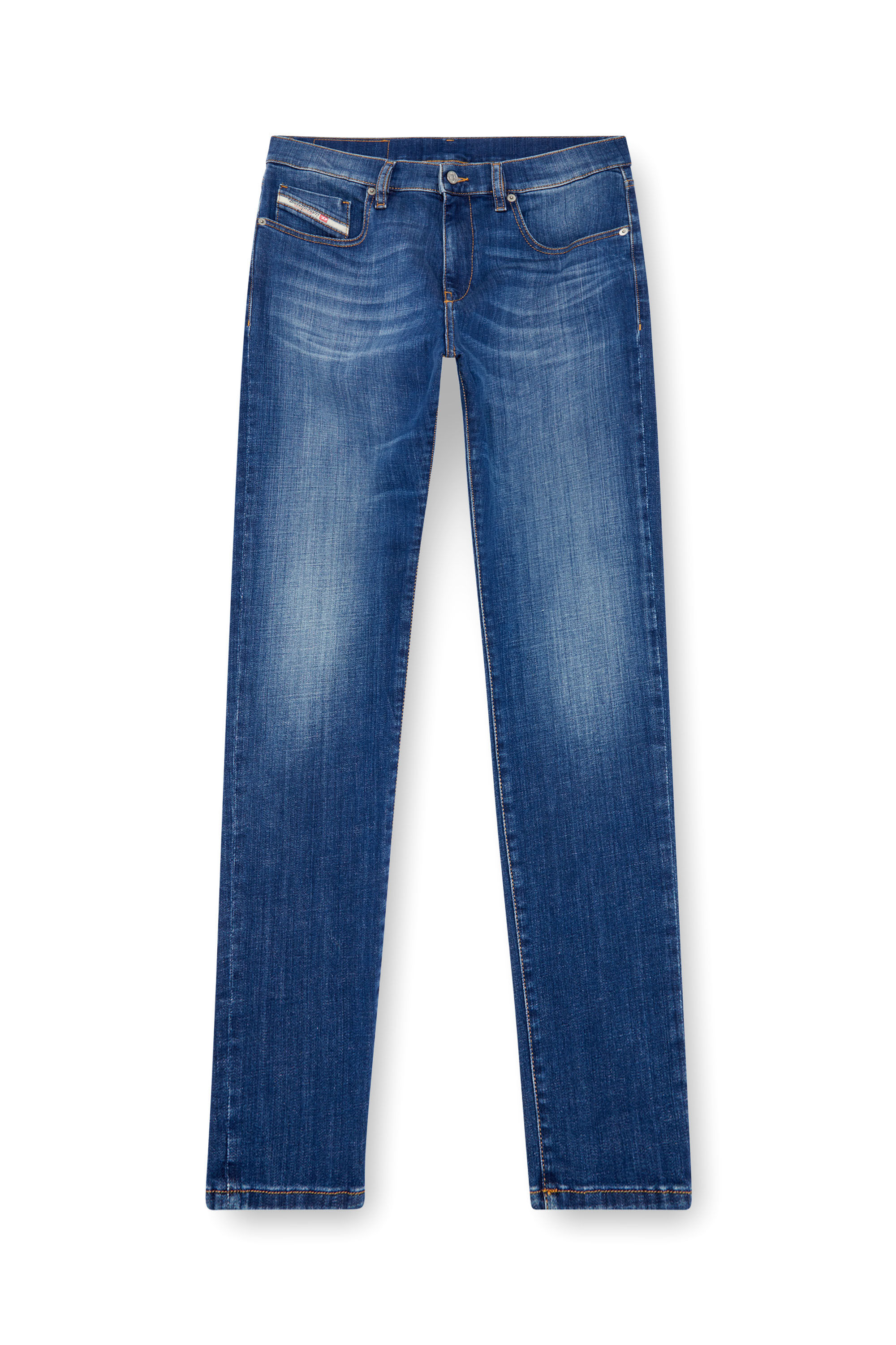 Diesel - Herren Slim Jeans 2019 D-Strukt 09K04, Mittelblau - Image 3