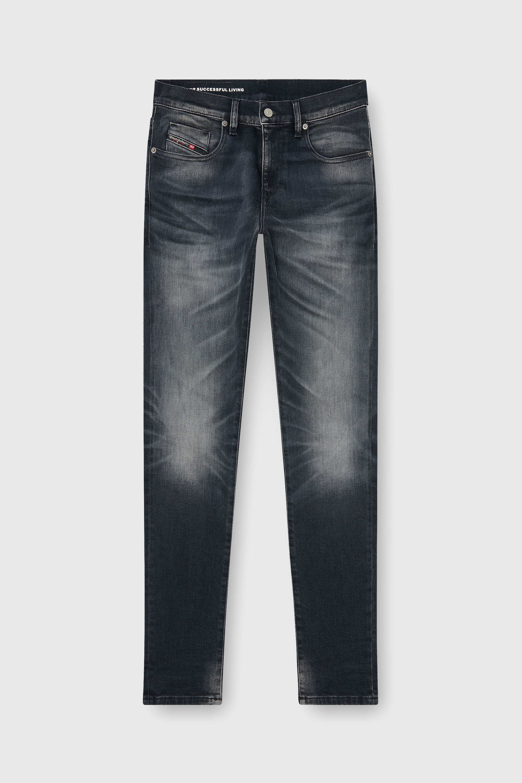 Diesel - Herren Slim Jeans 2019 D-Strukt 09P38, Schwarz/Dunkelgrau - 2