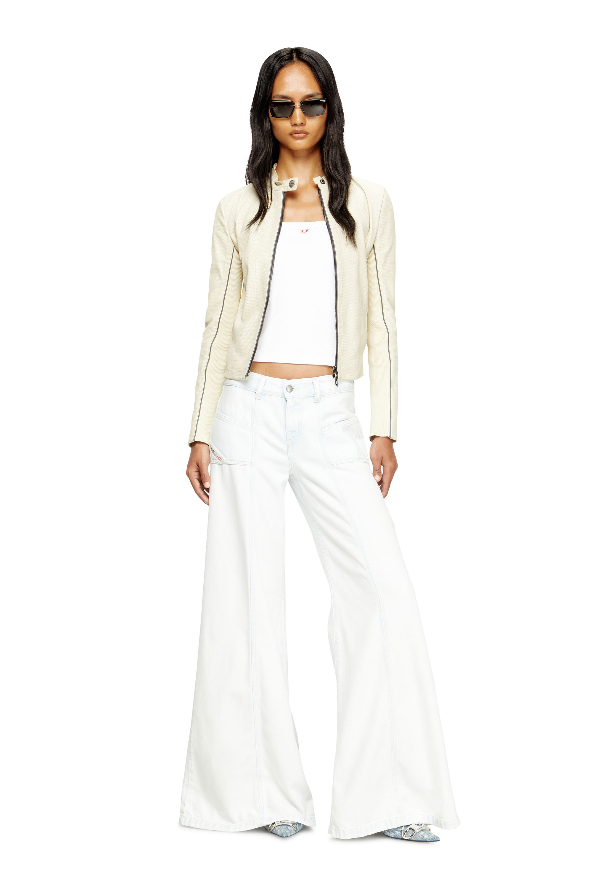 Diesel - Damen Flare Jeans D-Akii 09M08, Weiß - 2