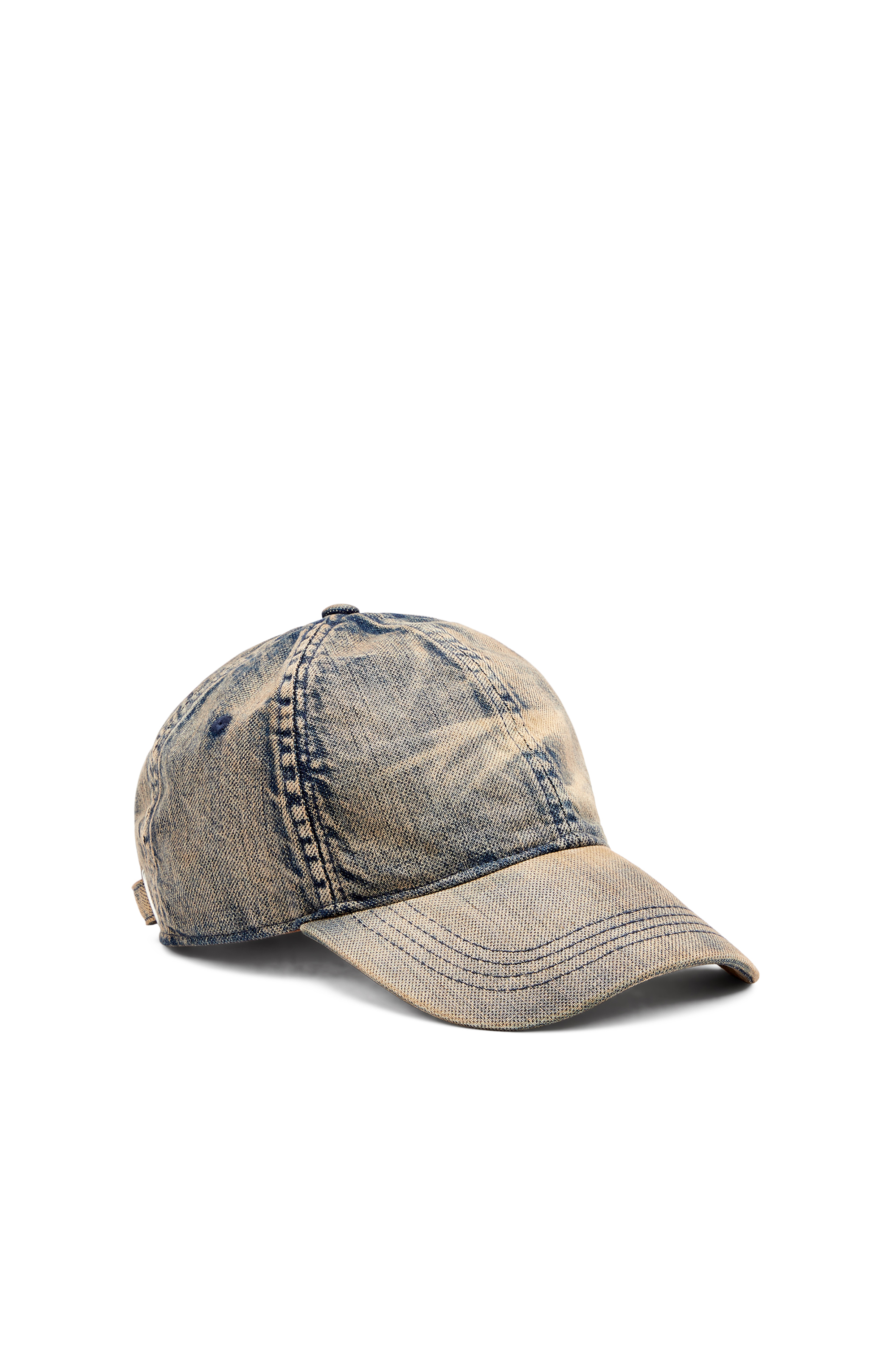 Diesel - C-ADOC, Herren Basecap aus solarisiertem Denim in Blau - 1